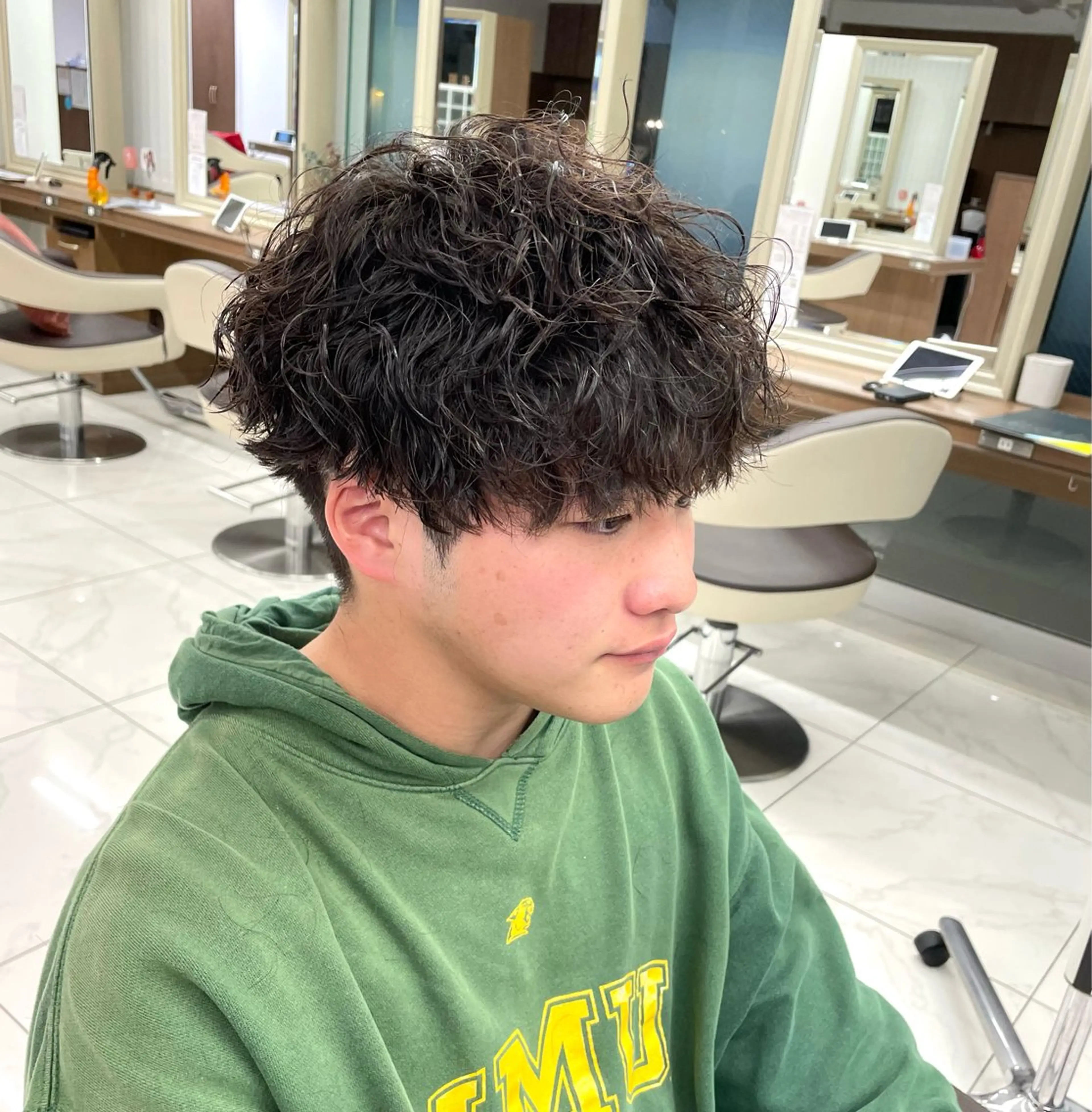 ショート パーマ メンズ 【メンズ特化】 池田大成✂︎のヘアスタイル