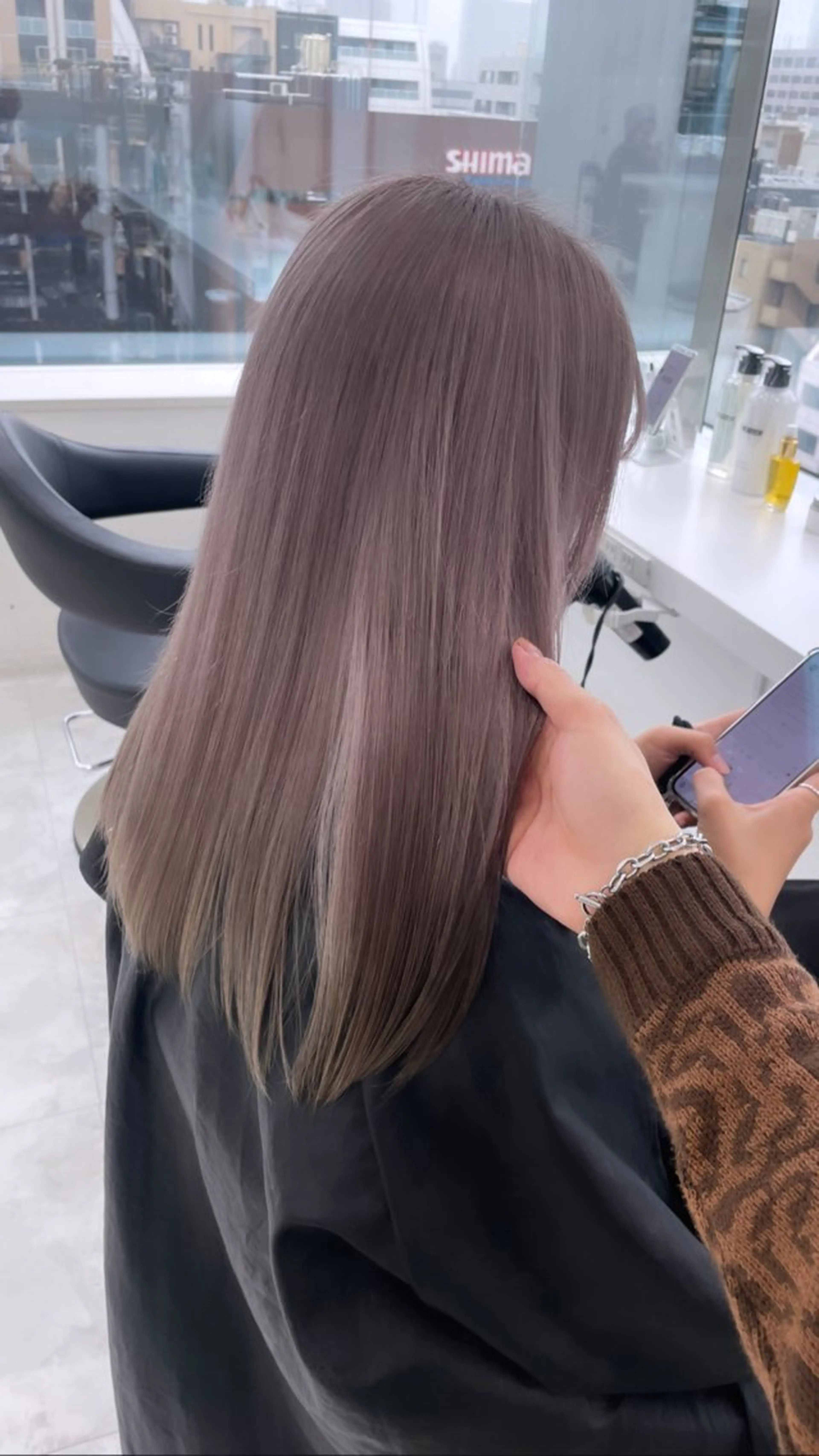 セミロング カラー 💎透明感カラー /kaito💎のヘアスタイル