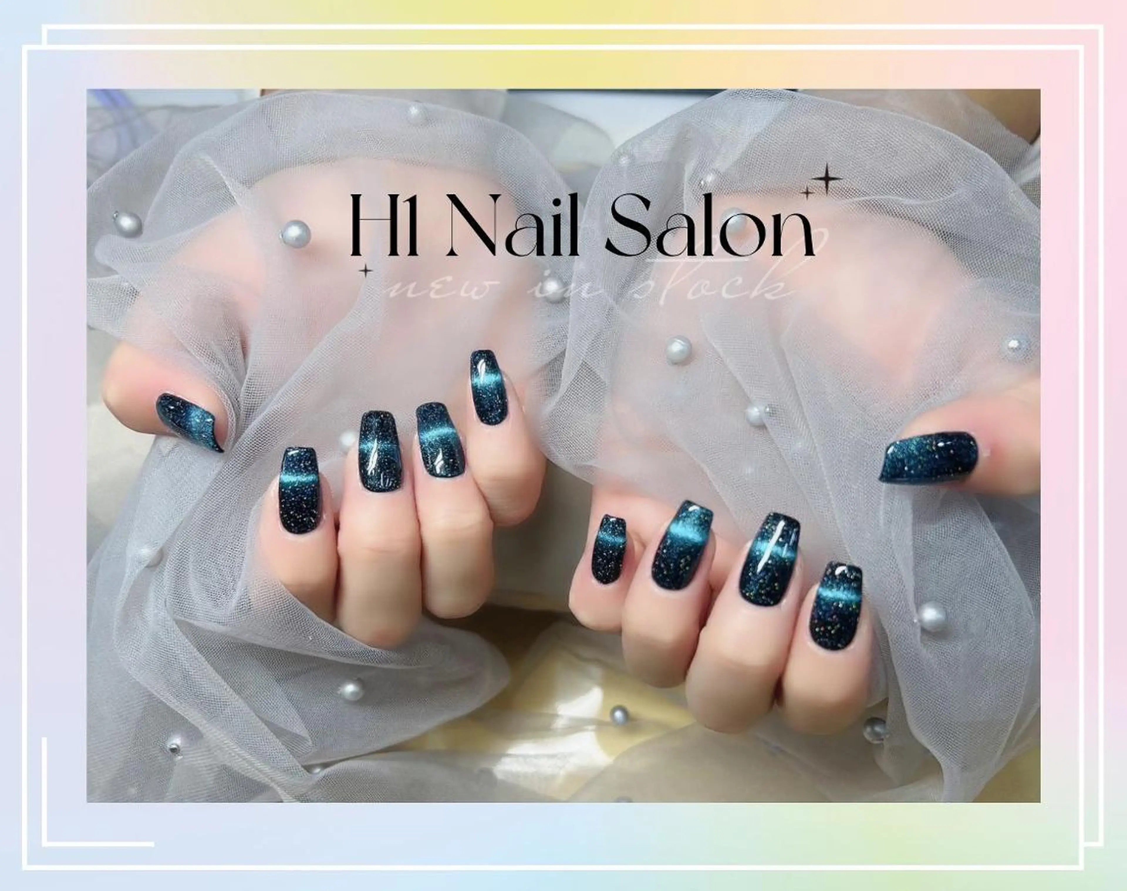 ミディアム Dioneネイル リリのネイルデザイン