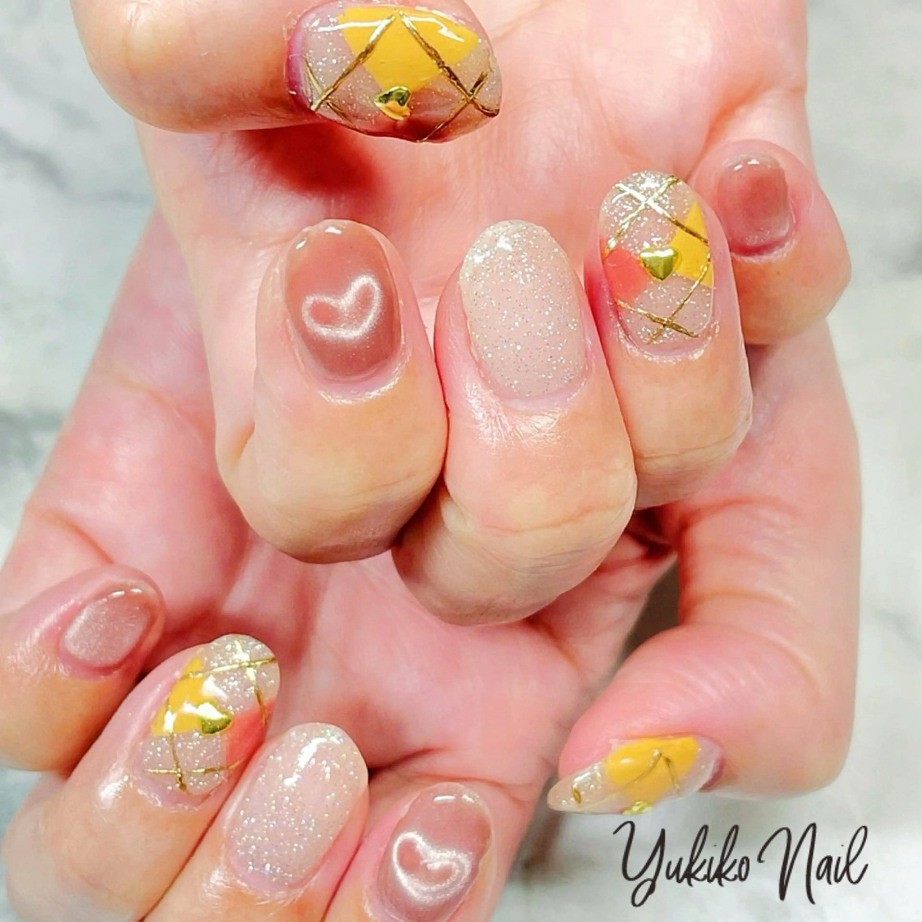 ネイル フラッシュネイル マグネットネイル ハンドネイル ユキコ ネイルのネイルデザイン