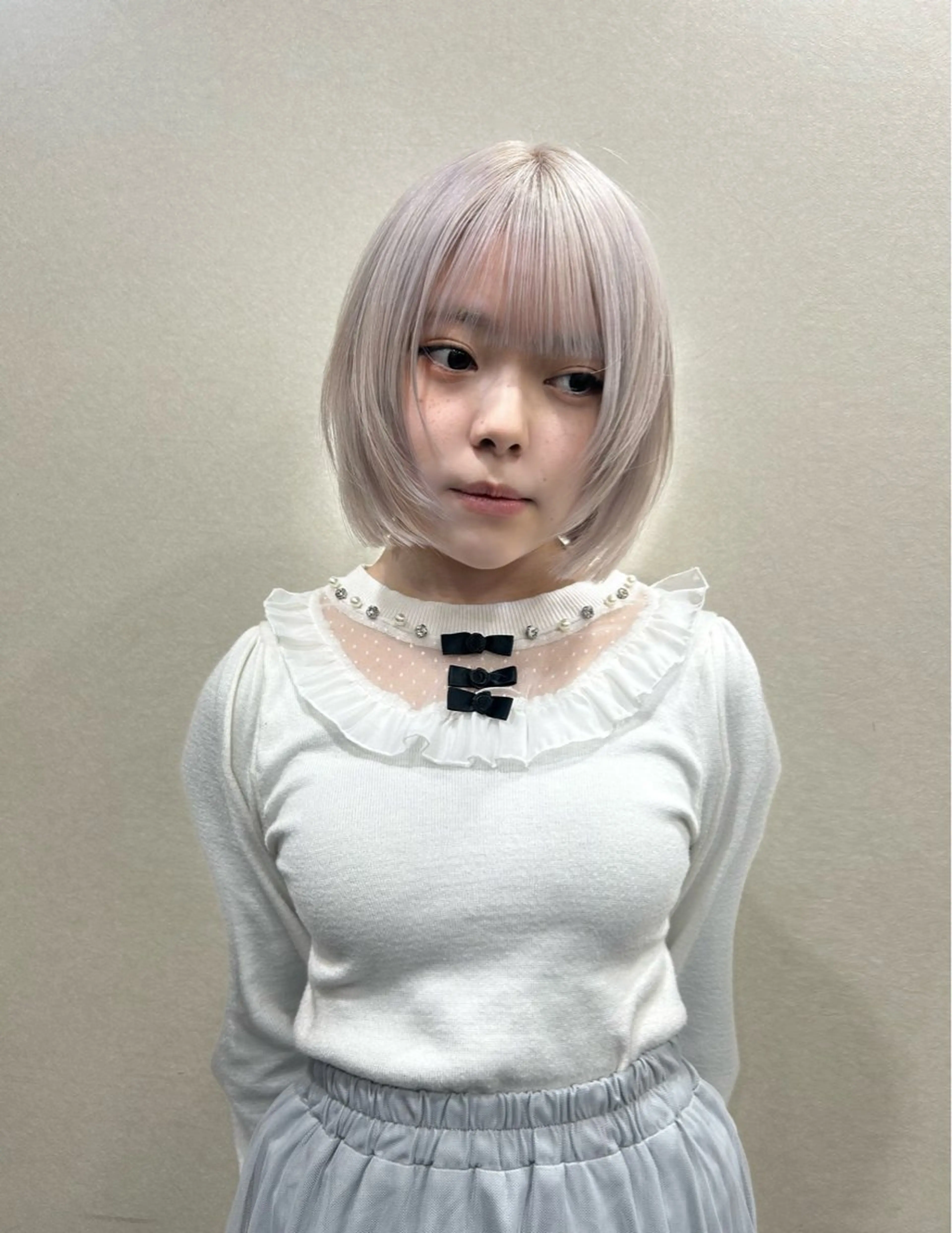 ショート カラー ハイトーンカラー ヘアカラー null 《 栞 》のヘアスタイル