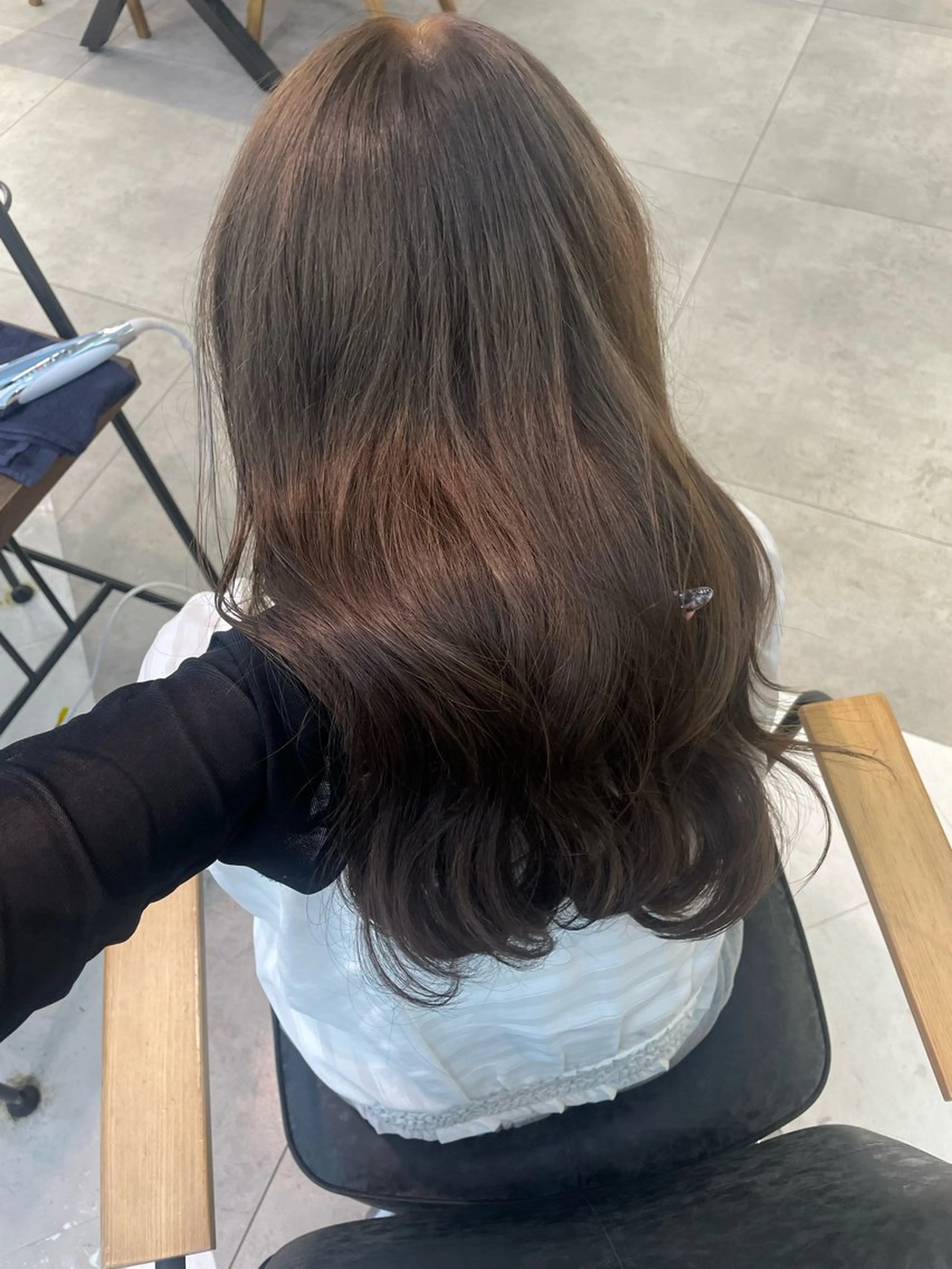 ロング カラー ヘアカラー 韓国ヘア/ネイル kanako🤍🫧のヘアスタイル