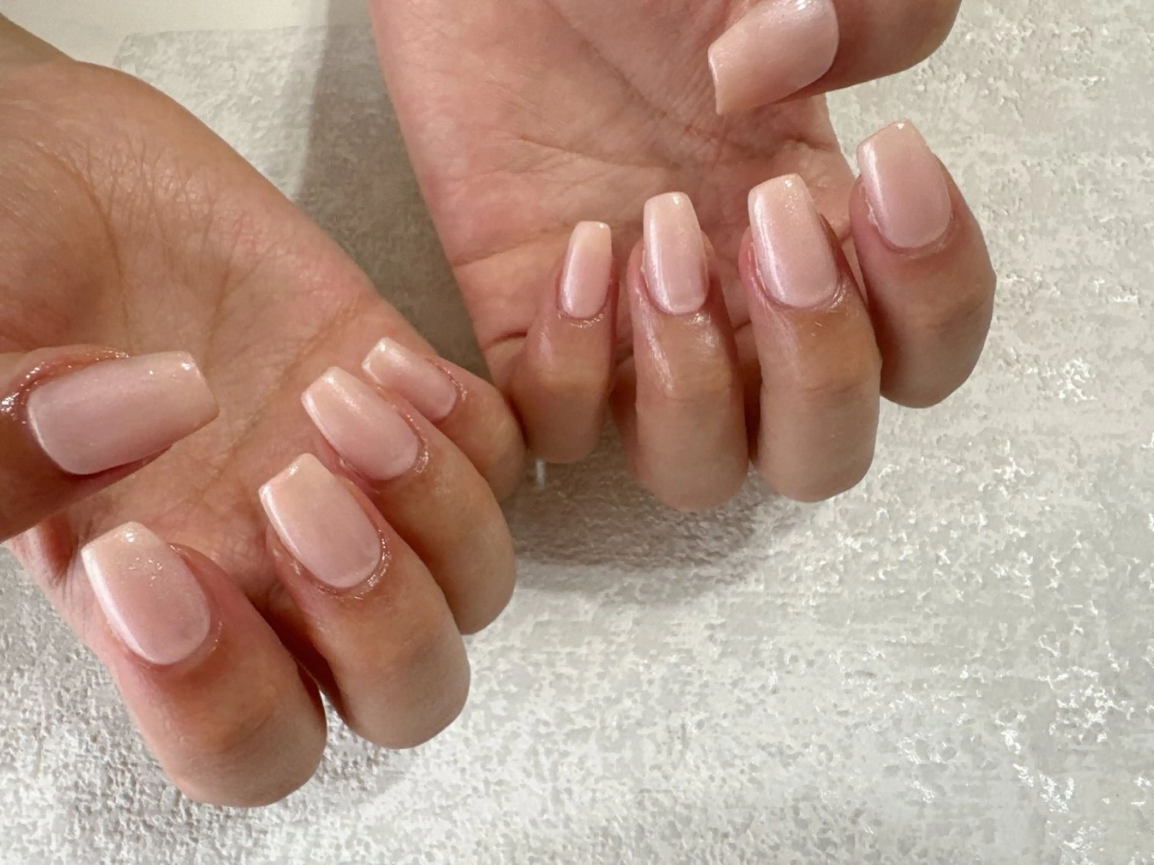 ネイル オーロラネイル フットネイル フレンチネイル ジェルネイル 韓国ネイル kikinail 溝の口のネイルデザイン