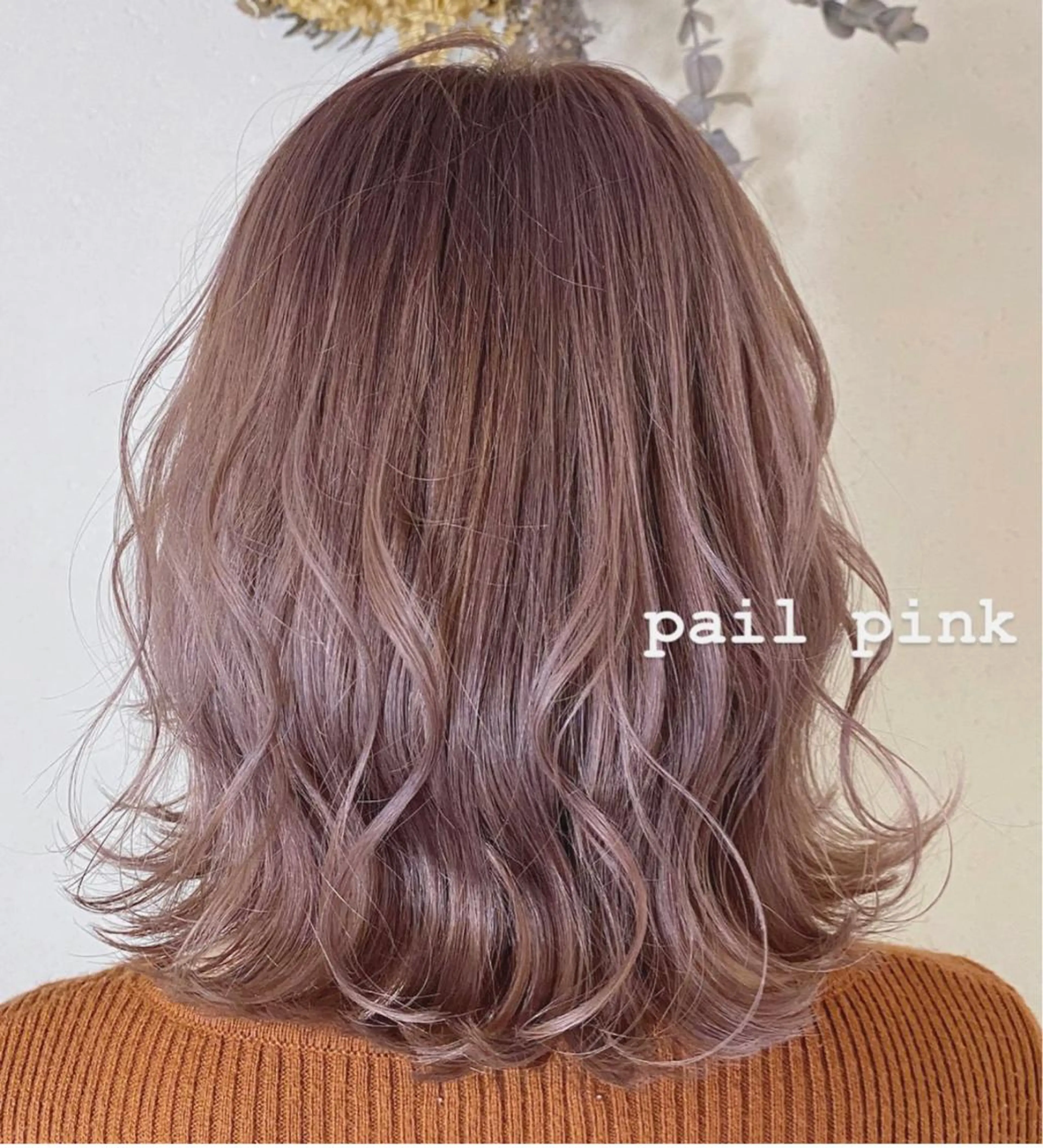 ミディアム カラー ピンクカラー Blue 髪質改善 💎松藤 莉奈のヘアスタイル