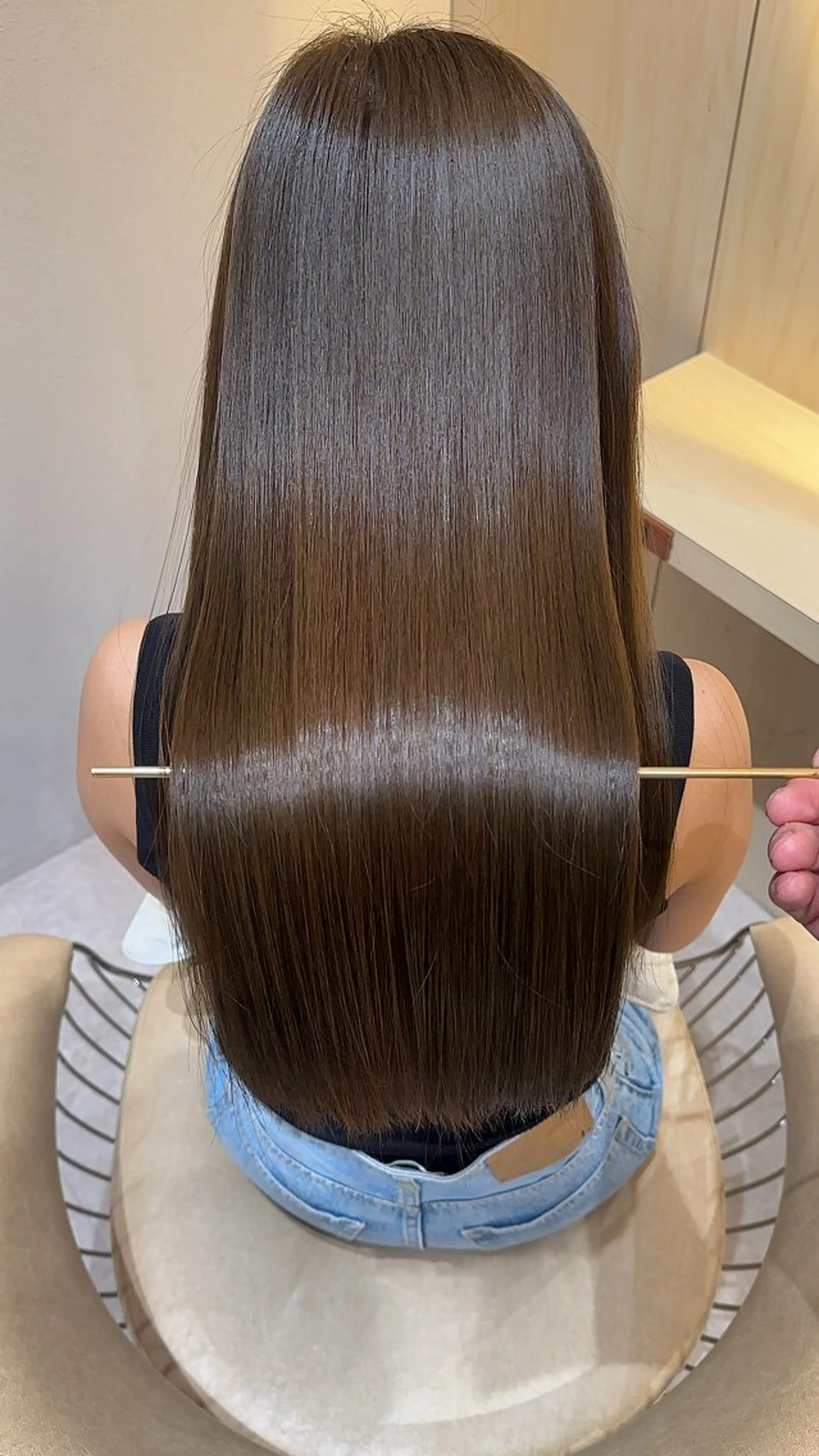 ロング カラー カット ヘアカラー 縮毛矯正 レイヤー❣️縮毛矯正 川村利幸のヘアスタイル