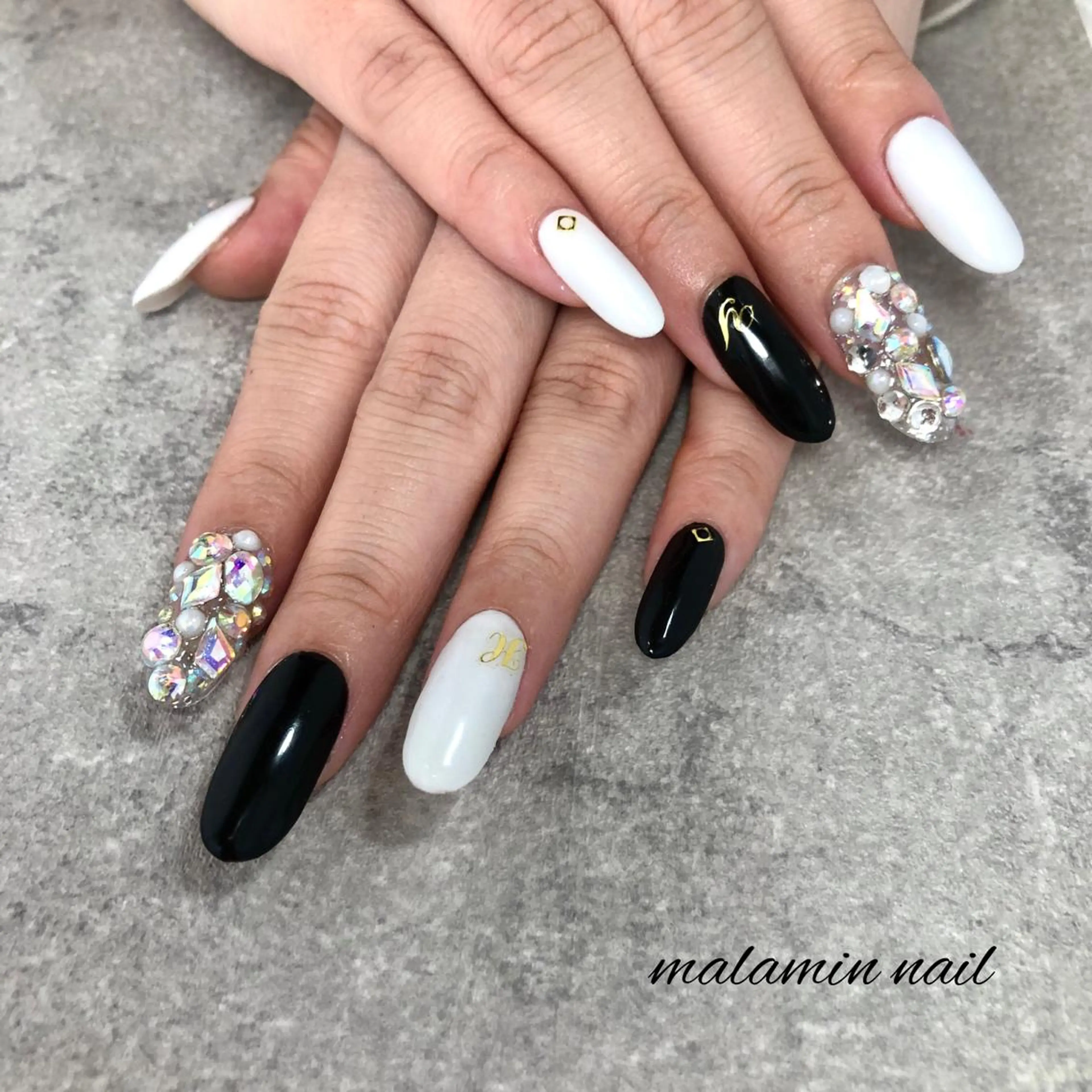 ネイル 長さ出し スカルプネイル Nemoto Mariのネイルデザイン