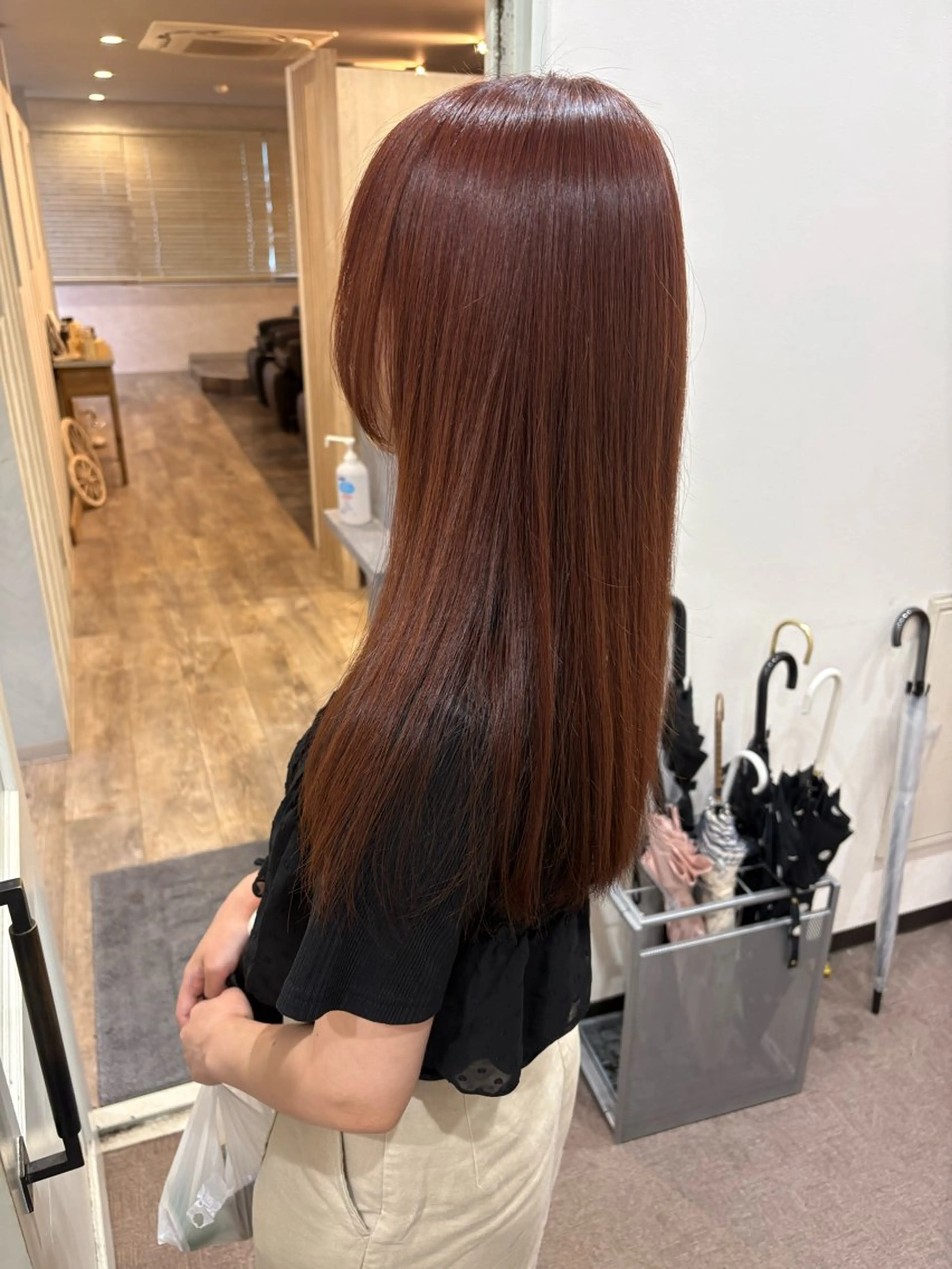 ロング カラー ブラウンカラー ピンクカラー ピンクブラウン カット ヘアカラー トリートメント 2nd所属・🤍2nd🤍田所 美希のヘアスタイル