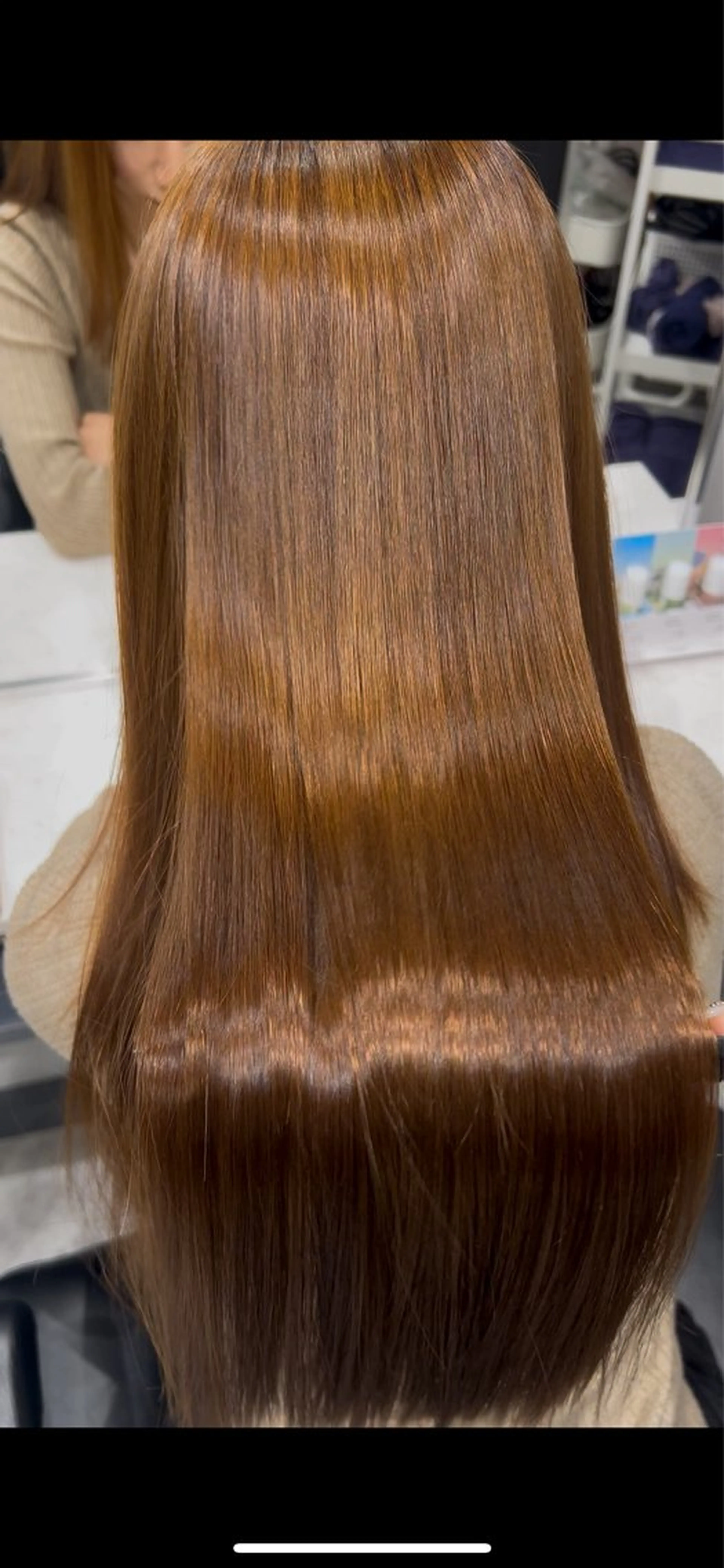 ロング 縮毛矯正 彩華 🎀 西梅田美容室のヘアスタイル