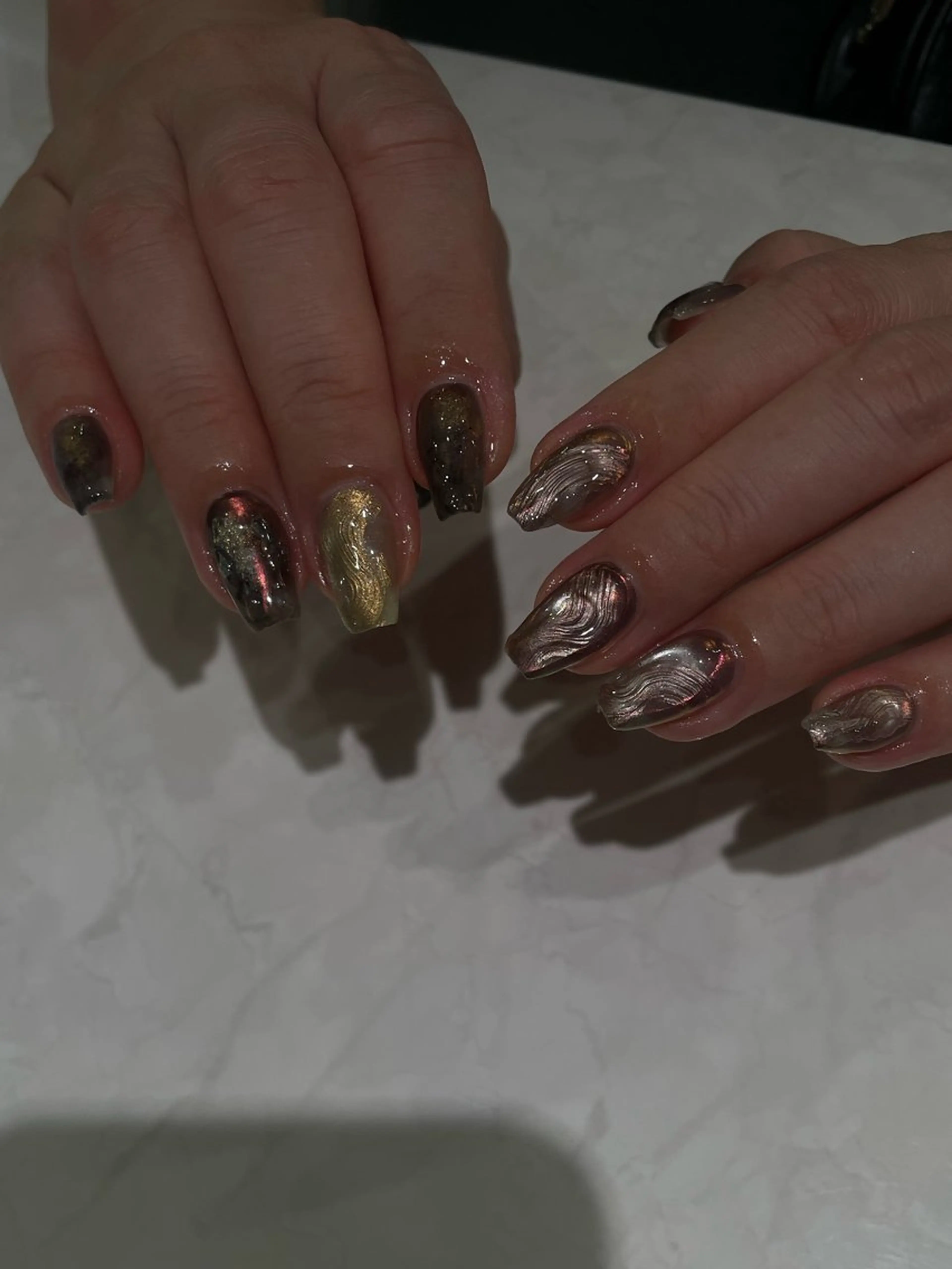 ネイル 持ち込み ニュアンスネイル ハンドネイル C. mireiのネイルデザイン