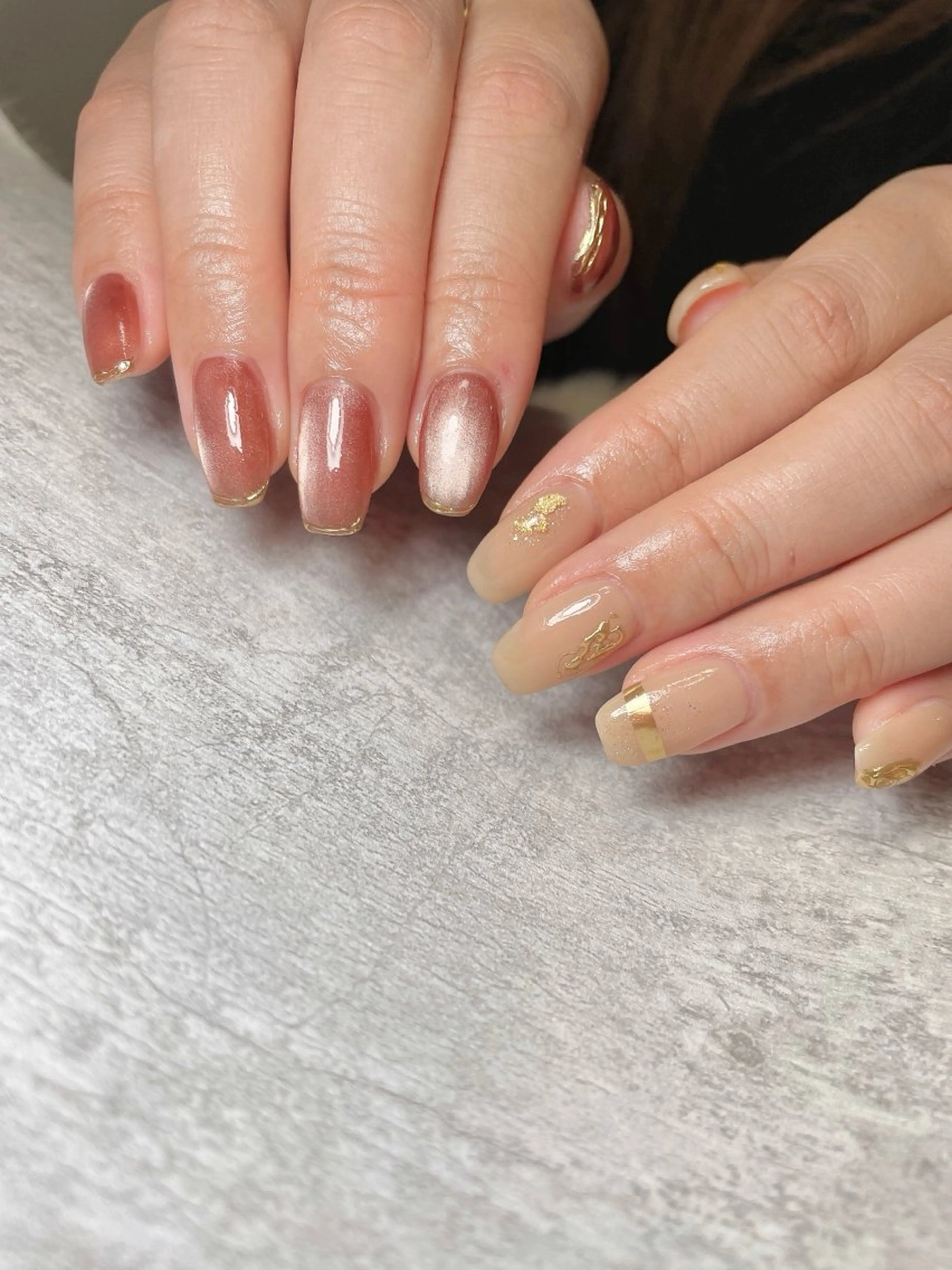 ネイル マグネットネイル 持ち込み ニュアンスネイル BEAUTY GARDEN 【nail salon unseul】所属・nana .のネイルデザイン