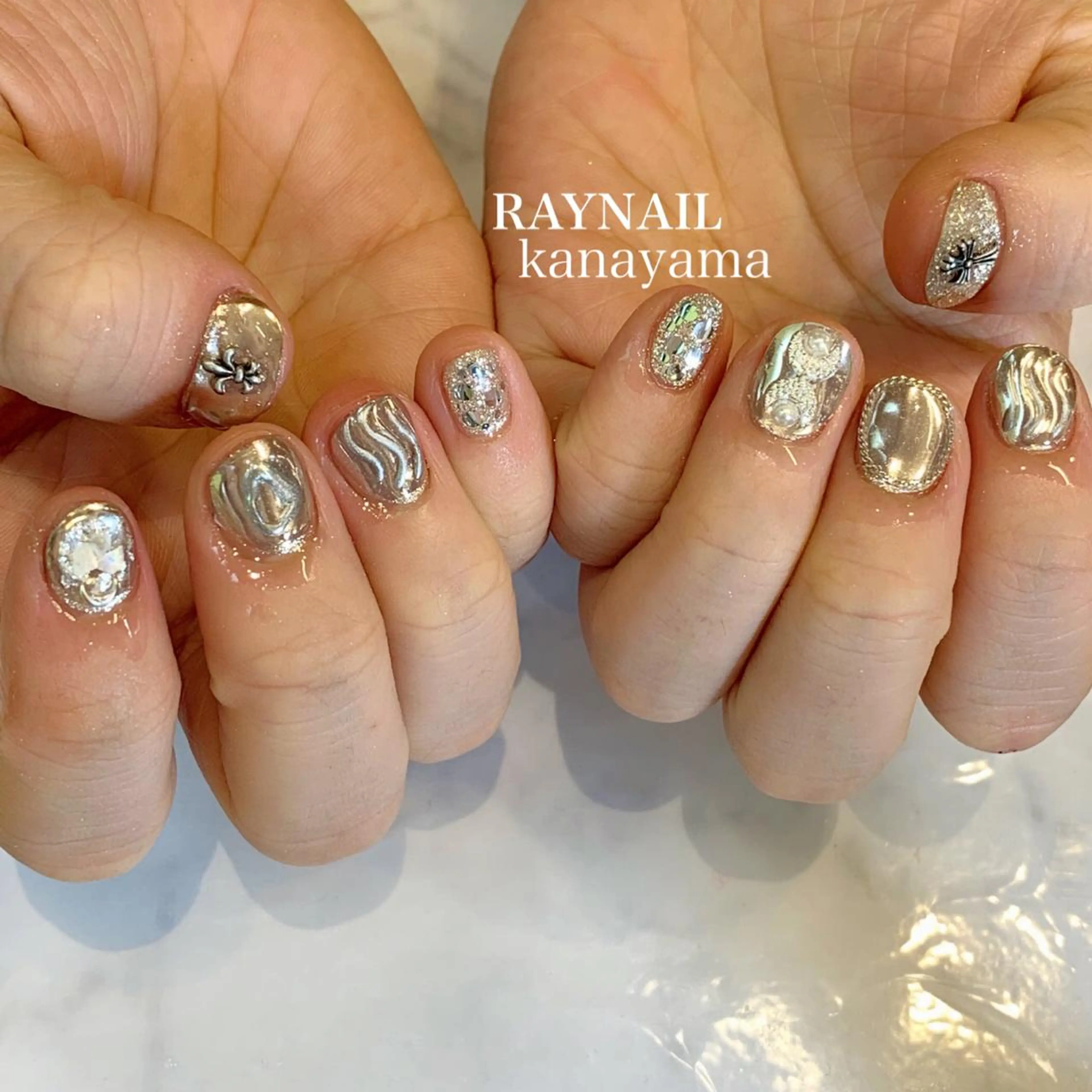 ネイル ミラーネイル ニュアンスネイル Can Nail　栄店　【キャンネイル】所属・後藤今日子 CANNAIL栄店のネイルデザイン