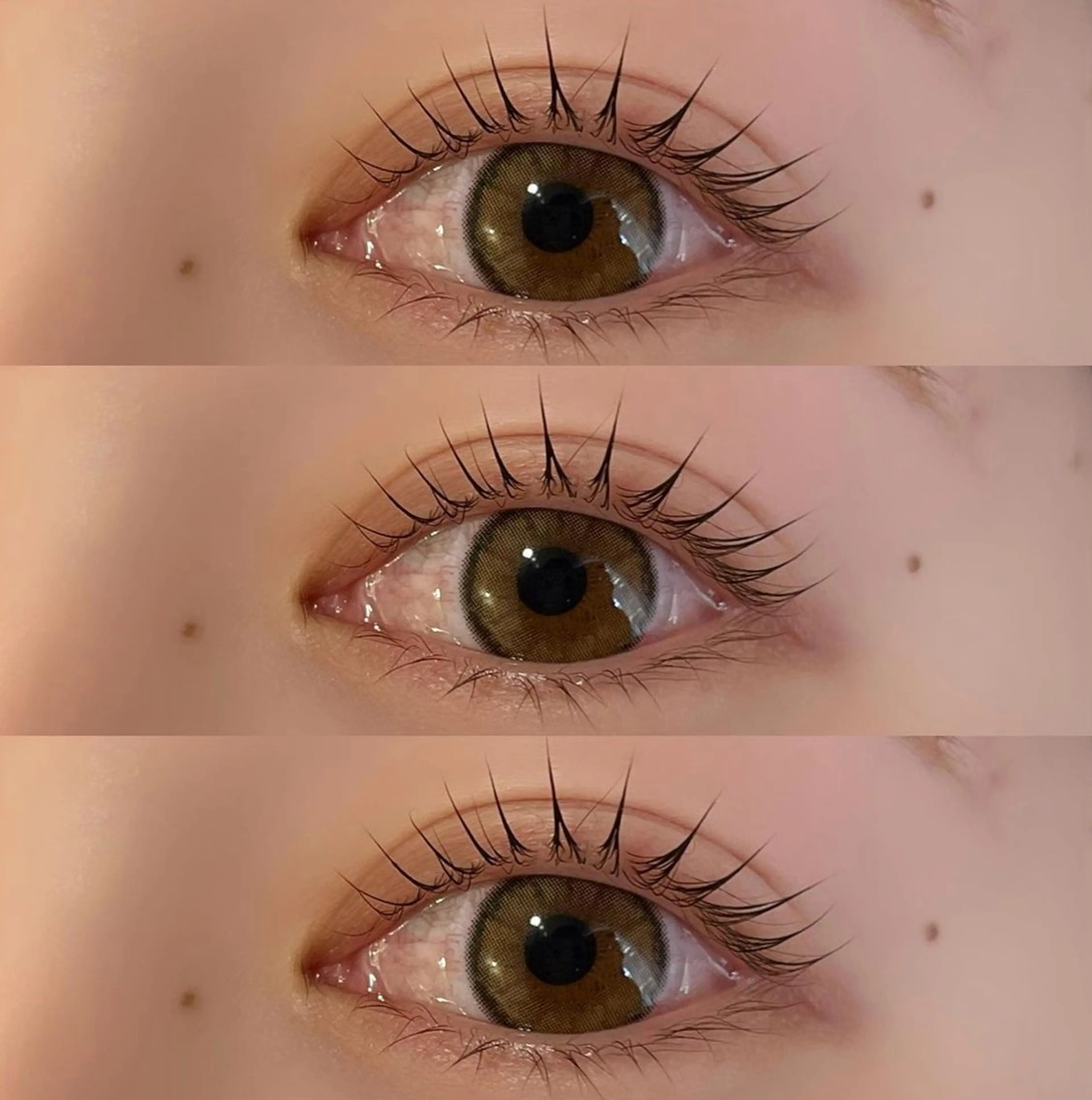 マツエク・マツパ hiyori /透明 感ピンク/ラベンダーのマツエク・マツパデザイン