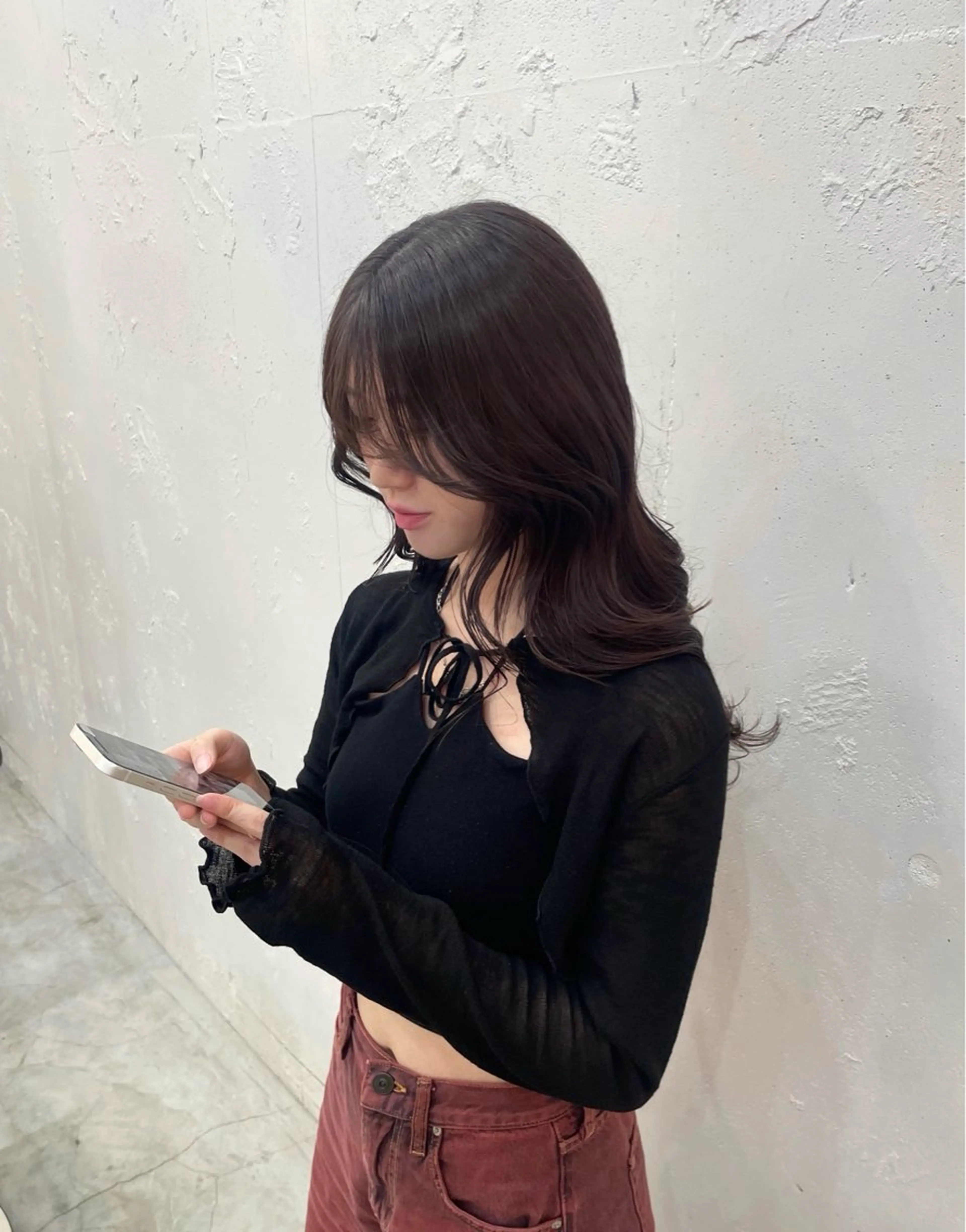 ロング カラー ヘアアレンジ ROMMY.所属・ナカノユウ/本厚木/ レイヤーカットのヘアスタイル