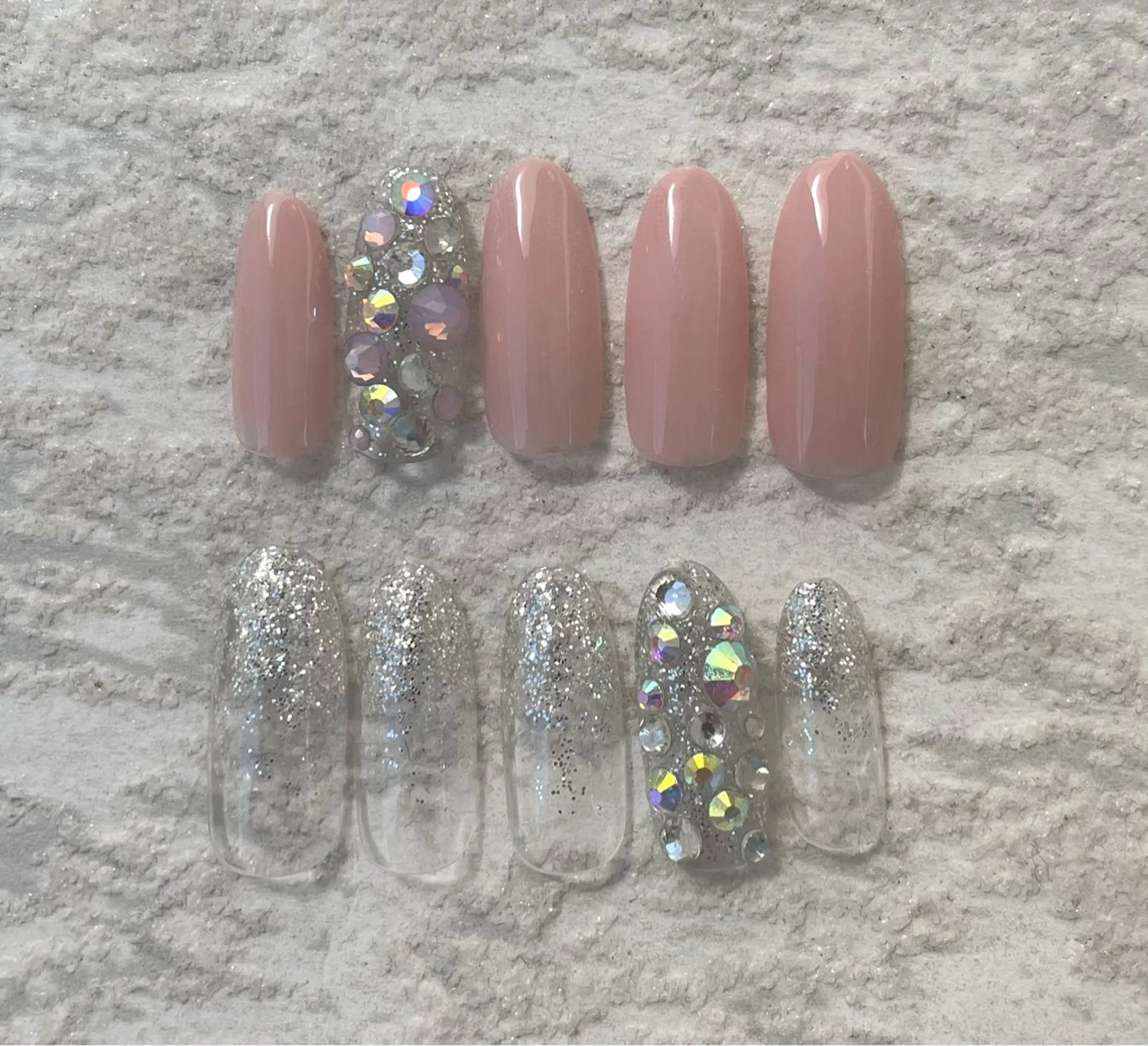 🌸平日限定🌸春キャンペーンキラキラ埋め尽くしネイル✨6600ワンカラーorラメグラデの写真