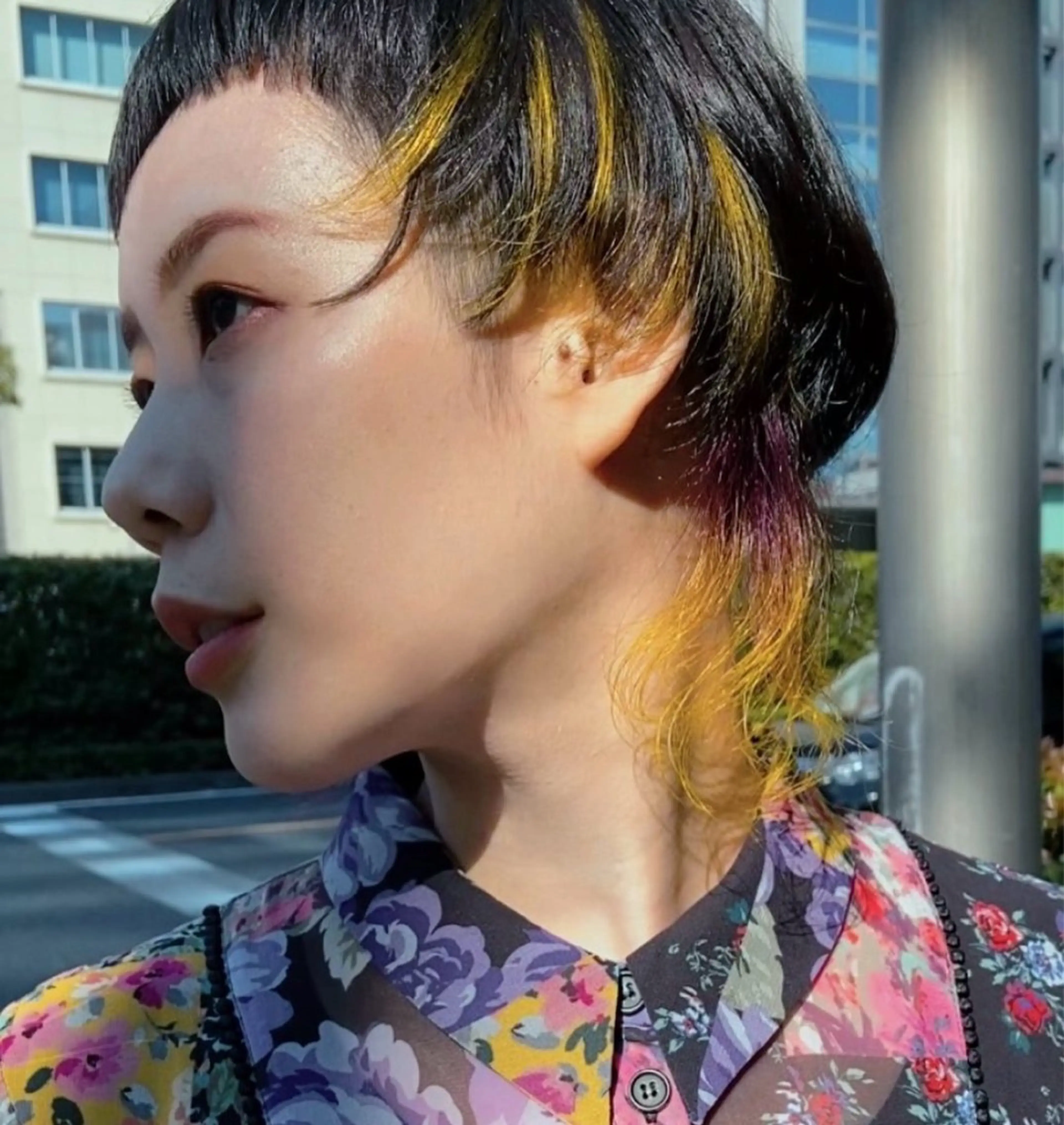 ショート カラー パーマ 心斎橋 女性 スタイリスト  大阪のヘアスタイル