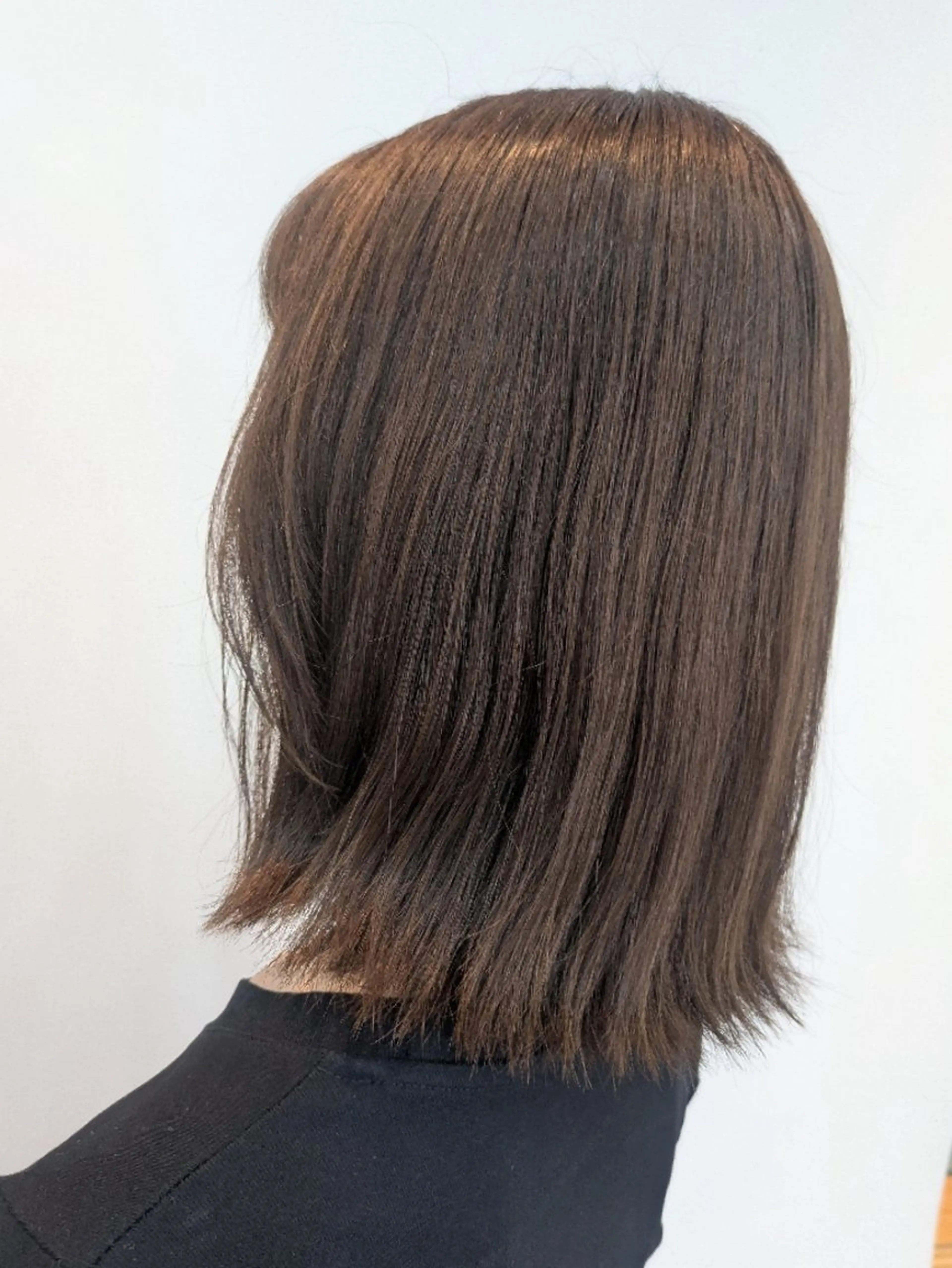 ミディアム 髪質改善＆白髪ぼかし カラー♡店長みやけ♡のヘアスタイル