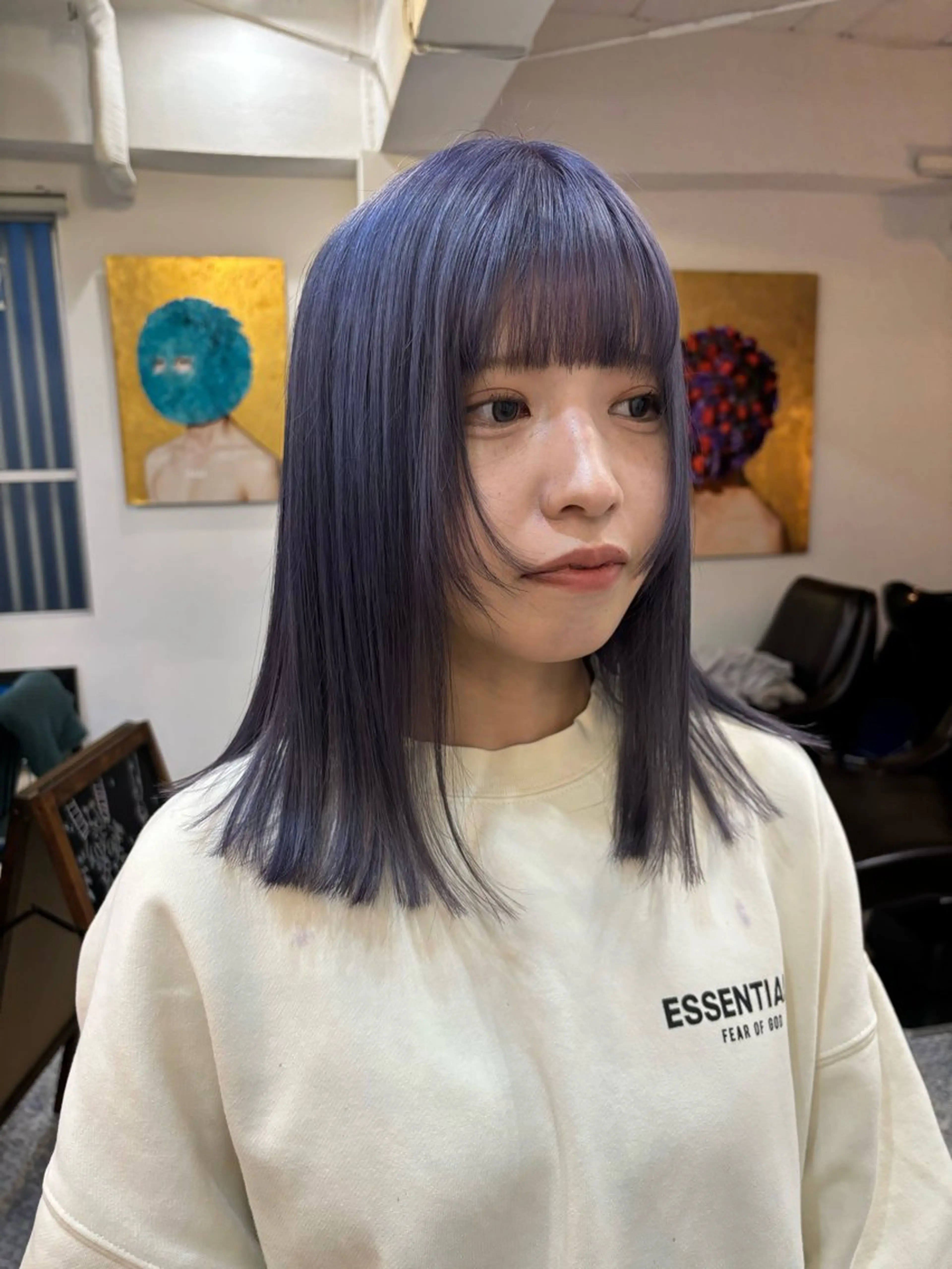 ミディアム 牧田 彩香のヘアスタイル