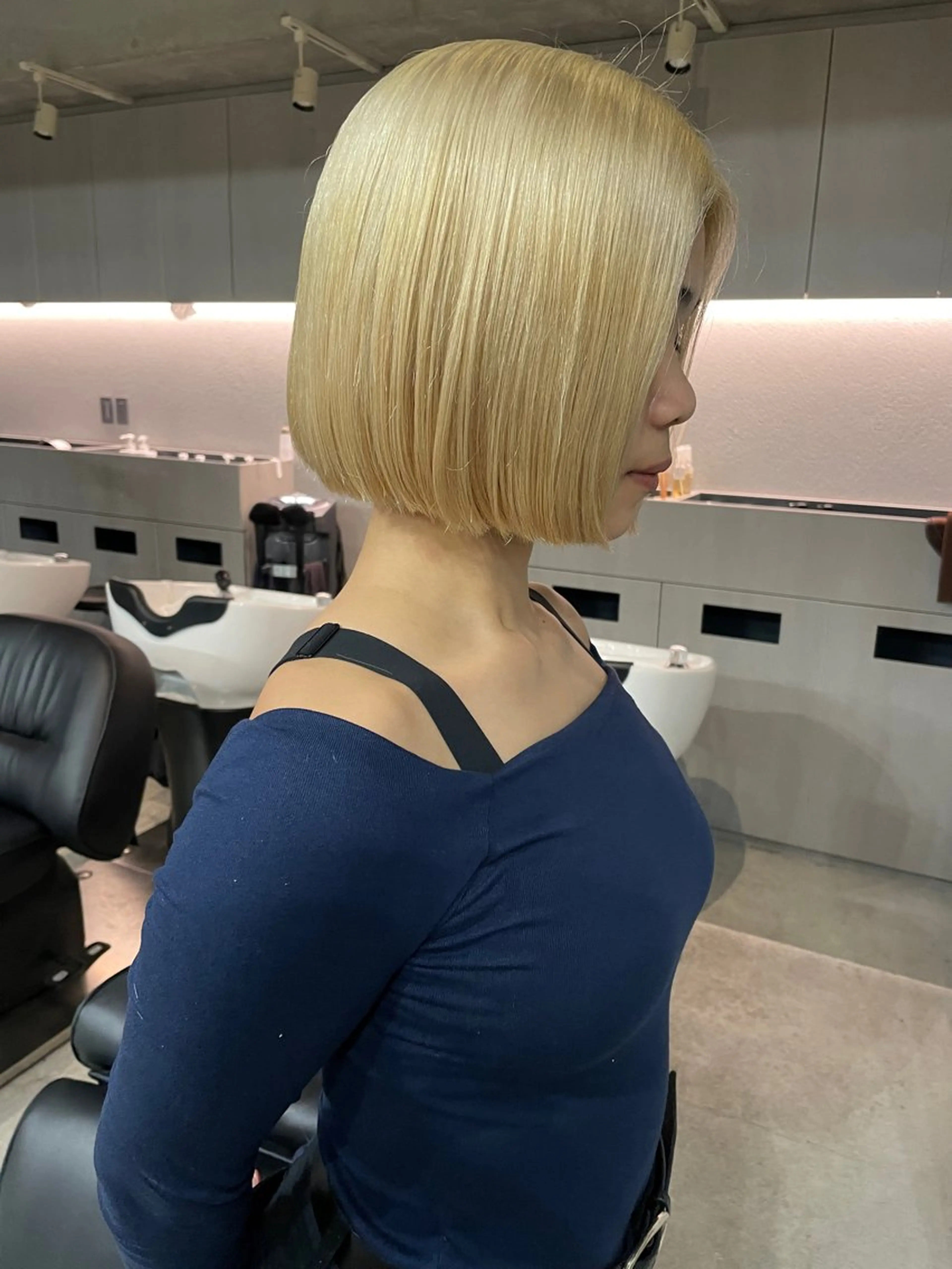 ミディアム カラー カット ヘアカラー トリートメント 表参道/髪質改善・ 透明感 colorのヘアスタイル