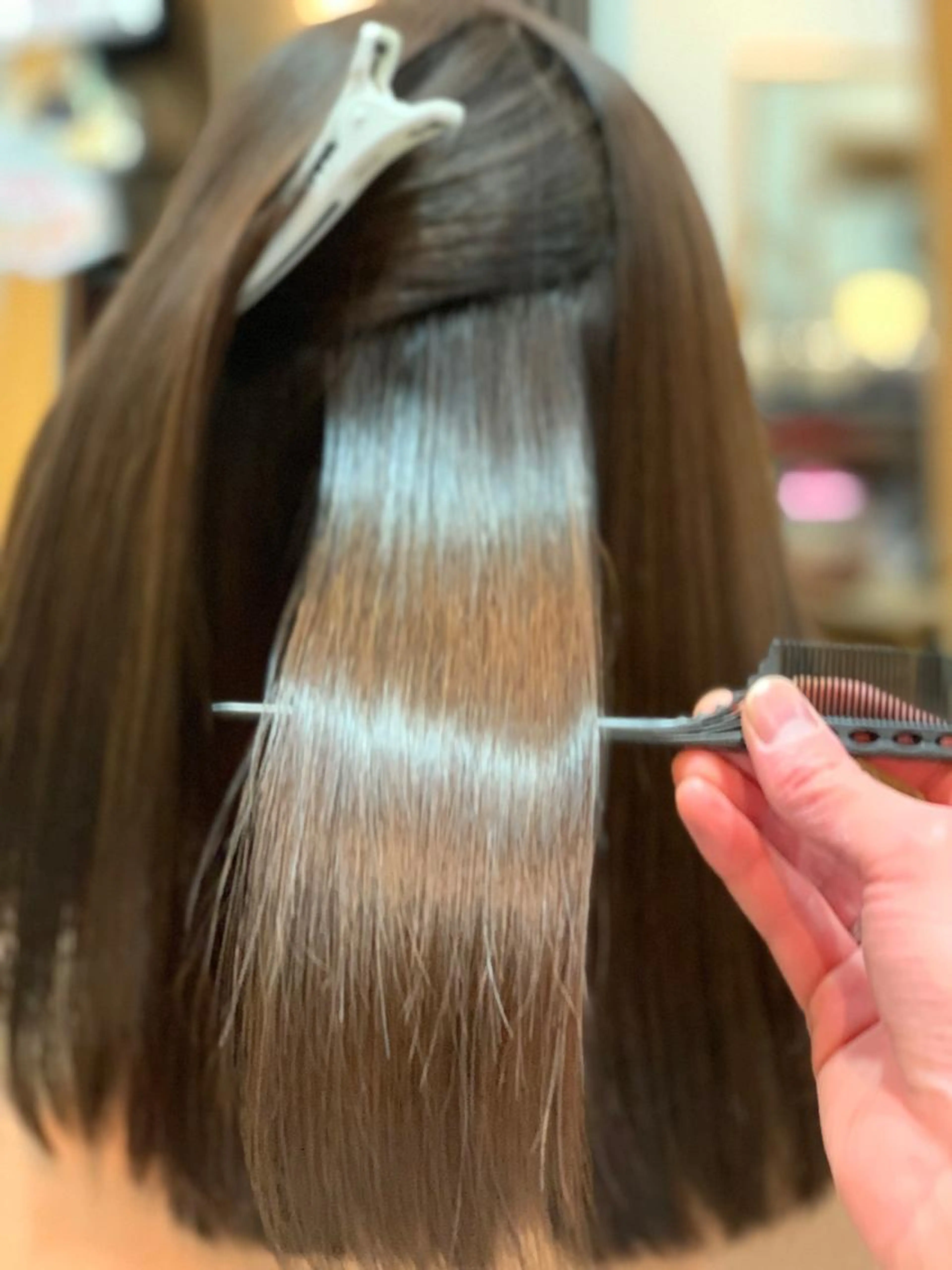 髪質改善トリートメント＋縮毛矯正ストレート(カットなし)の写真