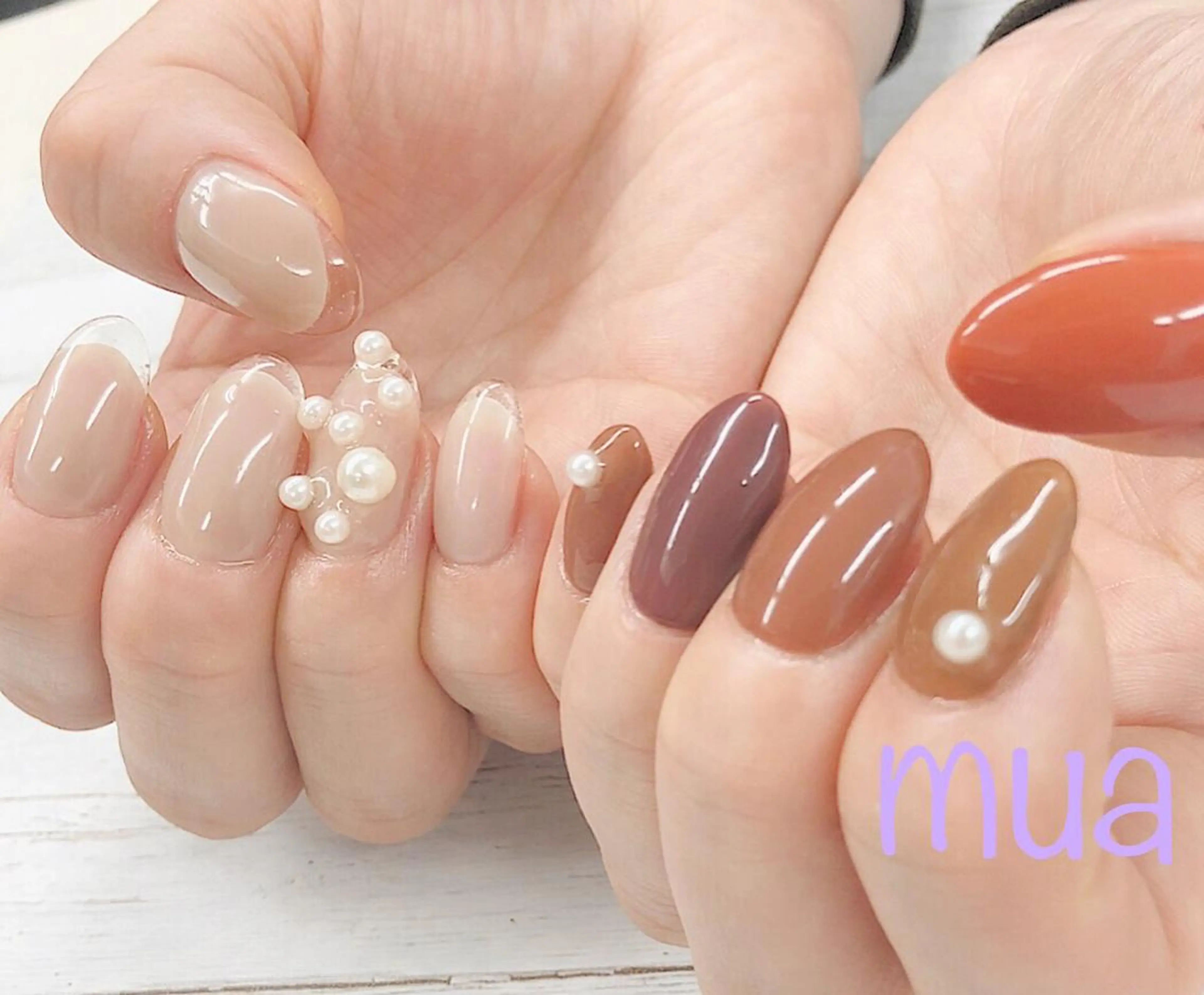 ネイル クリアネイル フレンチネイル mua nail mikiのネイルデザイン