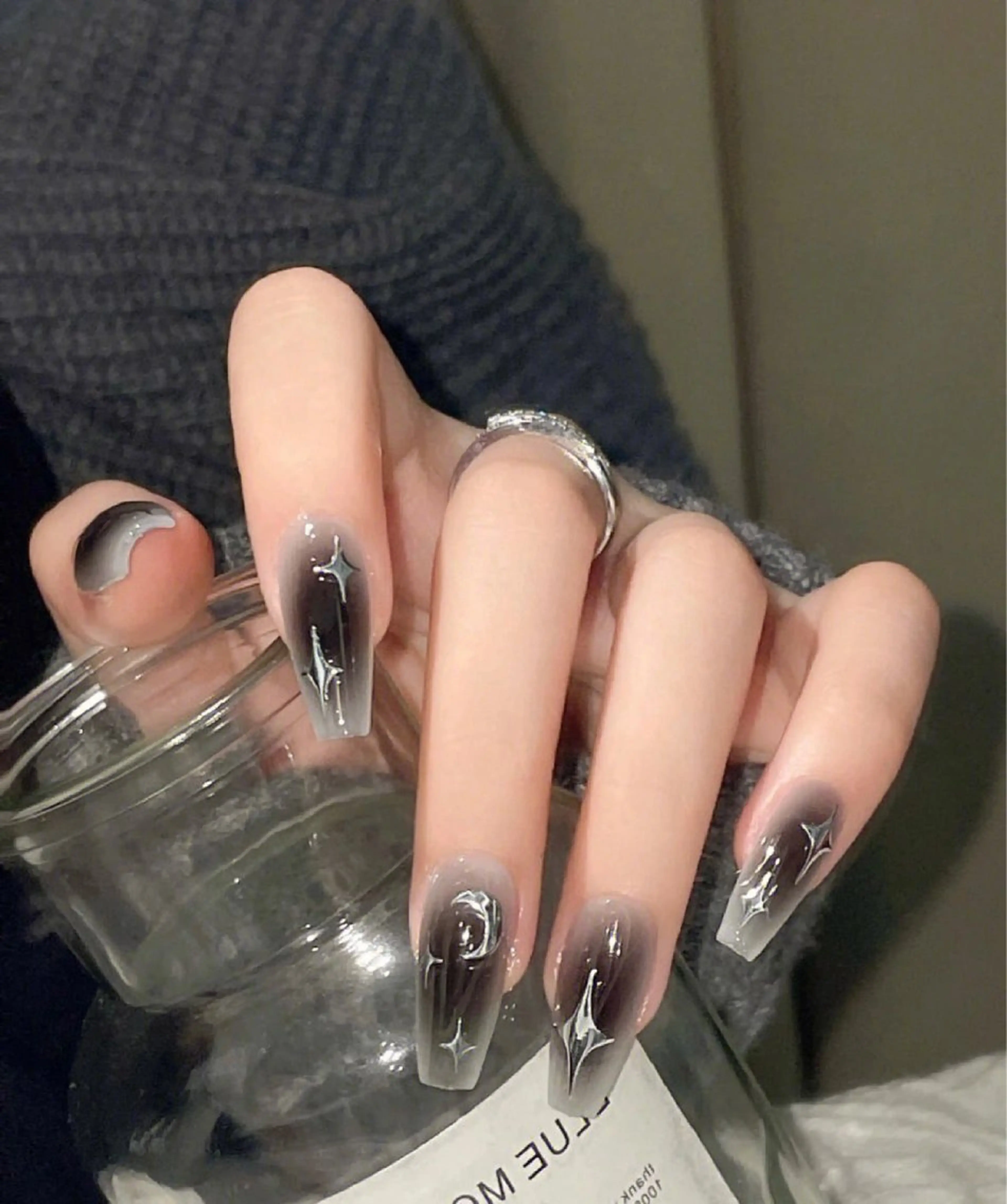 ネイル ジェルネイル ハート 韓国ネイル ニュアンスネイル オフィスネイル Niko nailサロンのネイルデザイン