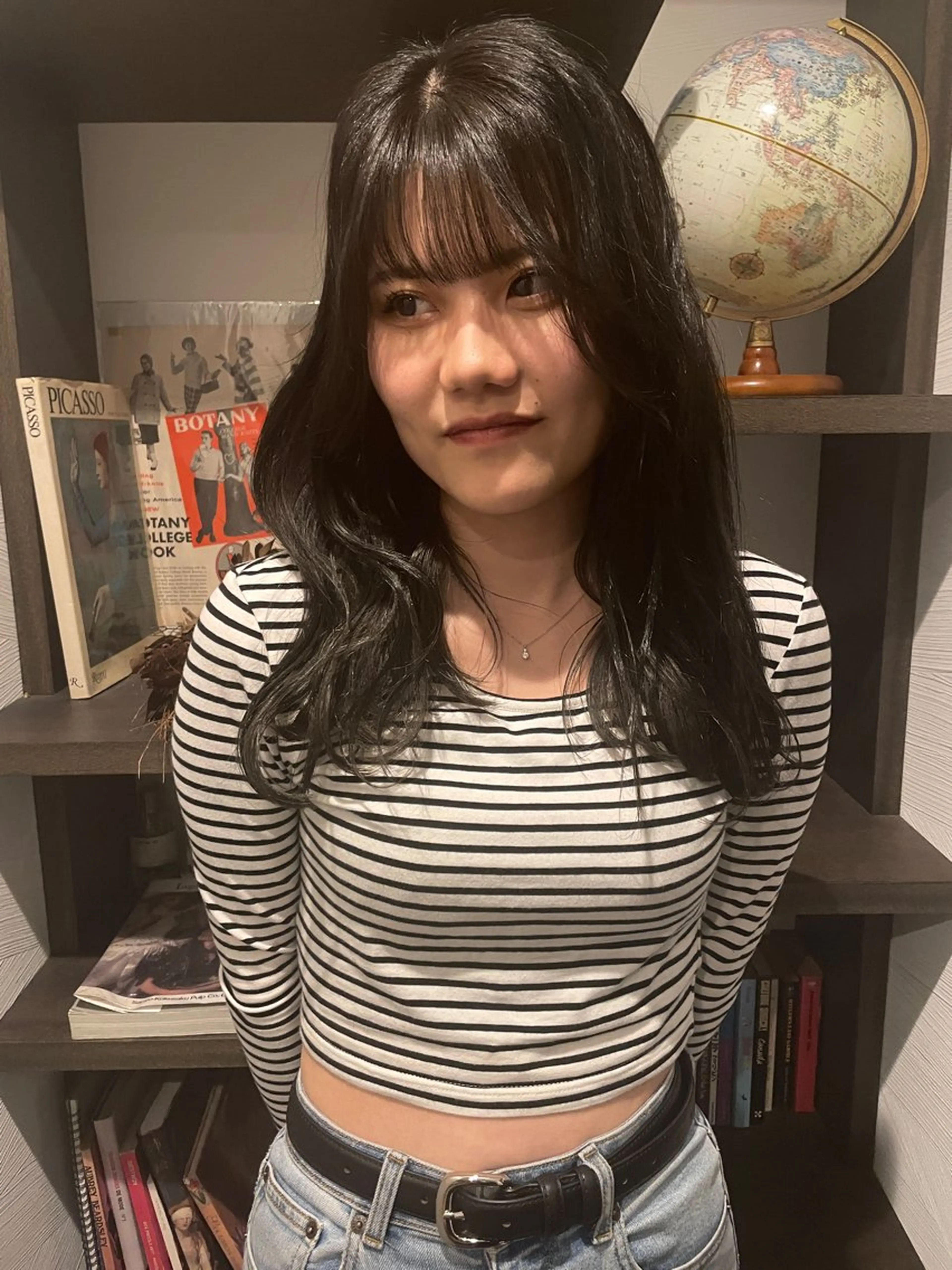 ロング カラー 透明感カラー グレージュ レイヤーカット カット ヘアカラー 大人ヘア/ナチュラル 杉野望雄のヘアスタイル