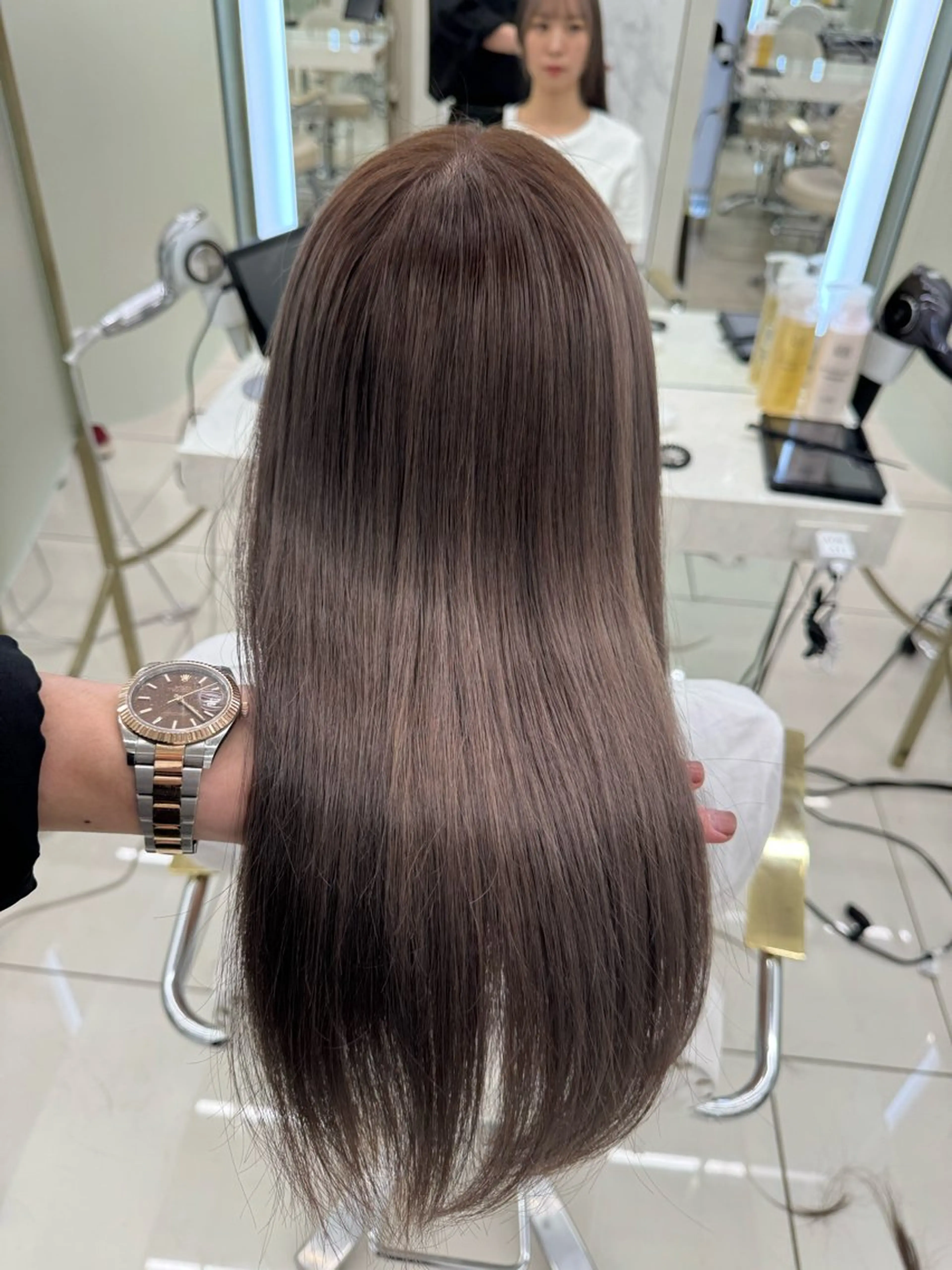 ロング ヘアカラー COA GINZA 空也/前髪/顔まわりのヘアスタイル