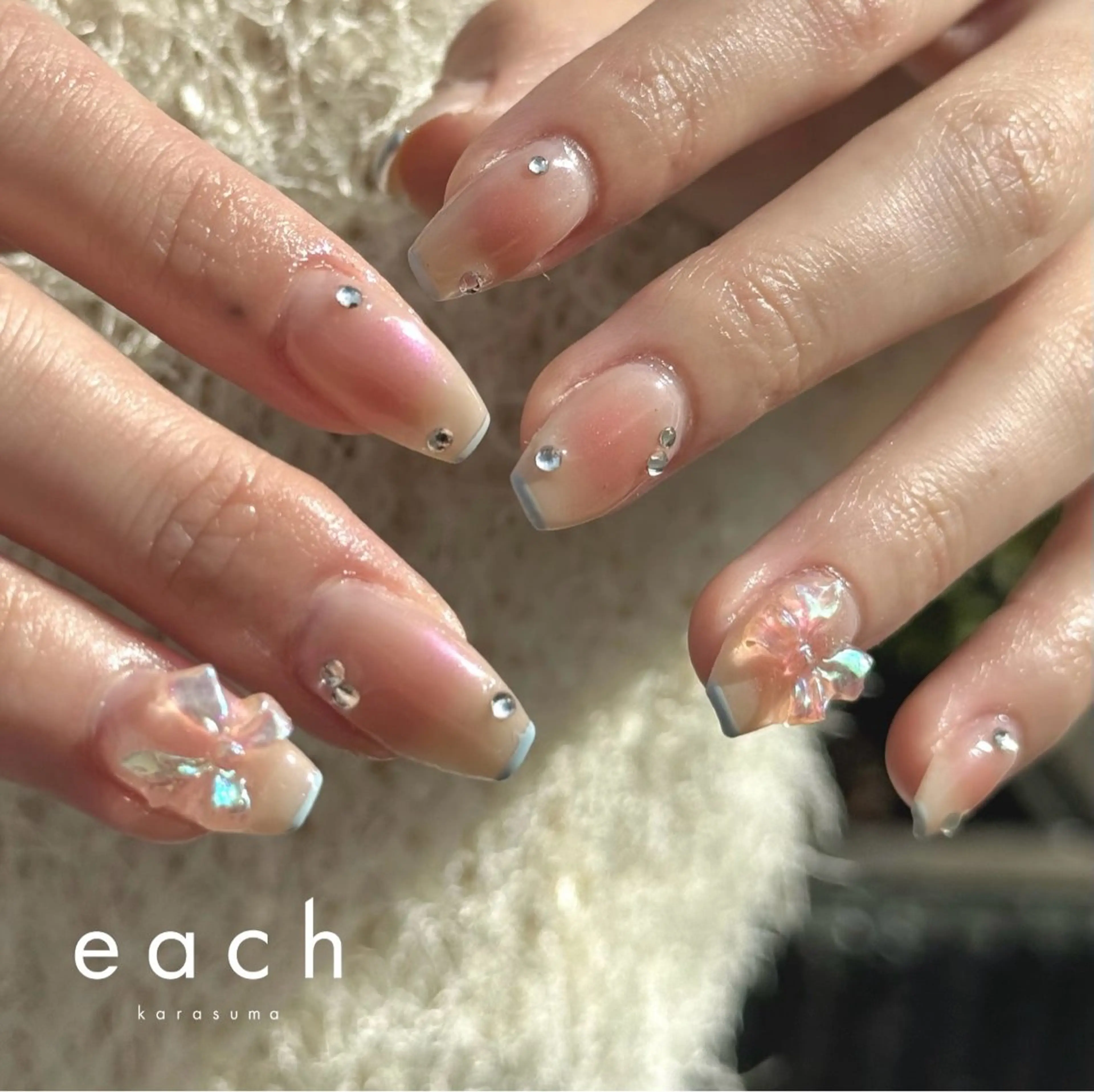 ネイル チークネイル each kiyokaのネイルデザイン