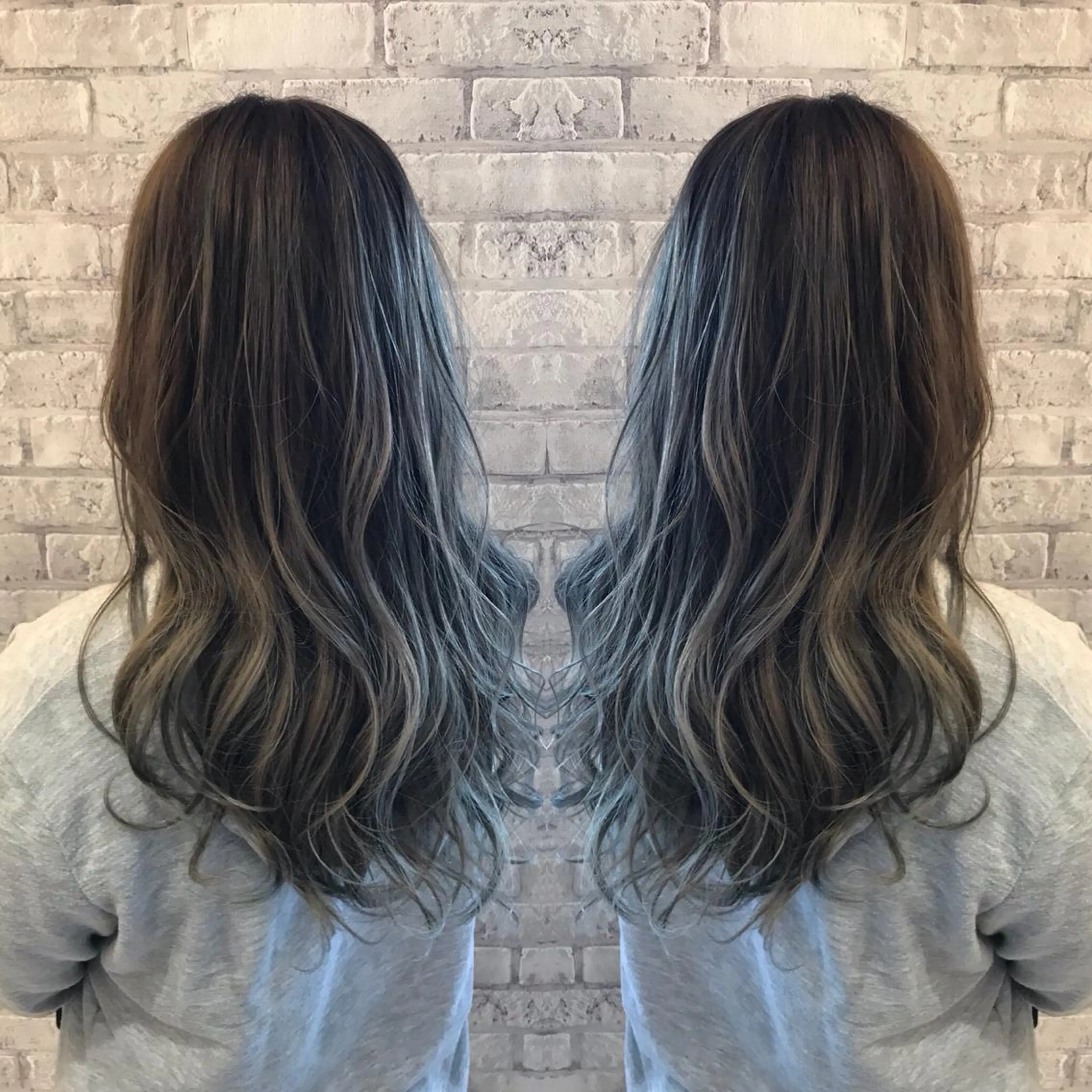 セミロング カラー EARTH 越谷店のヘアスタイル