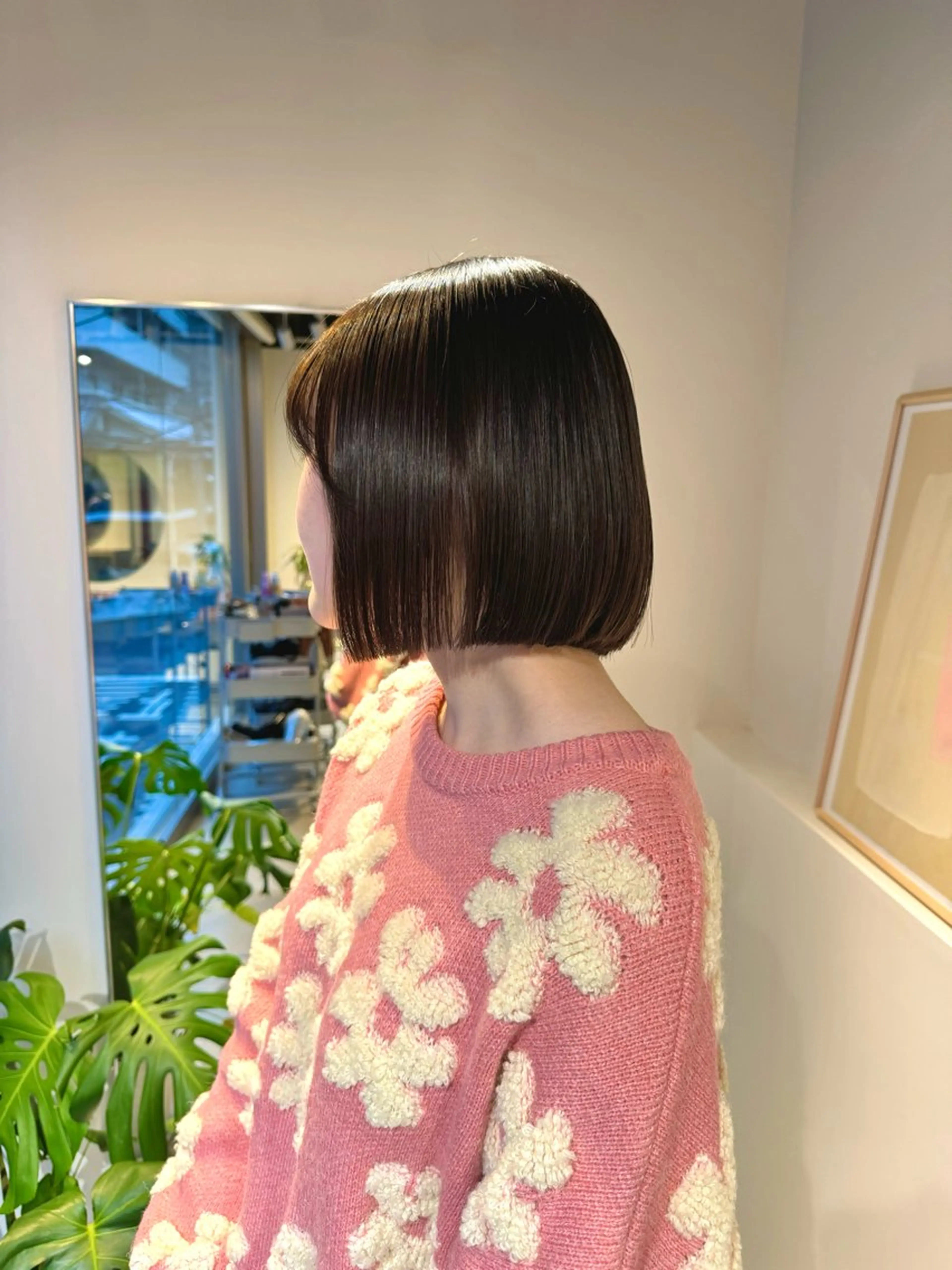 ショート パーマ アッシュ ボブ 髪質改善 レイヤーカット 縮毛矯正 髪質改善スペシャリス ト長尾勇弥/梅田中津のヘアスタイル