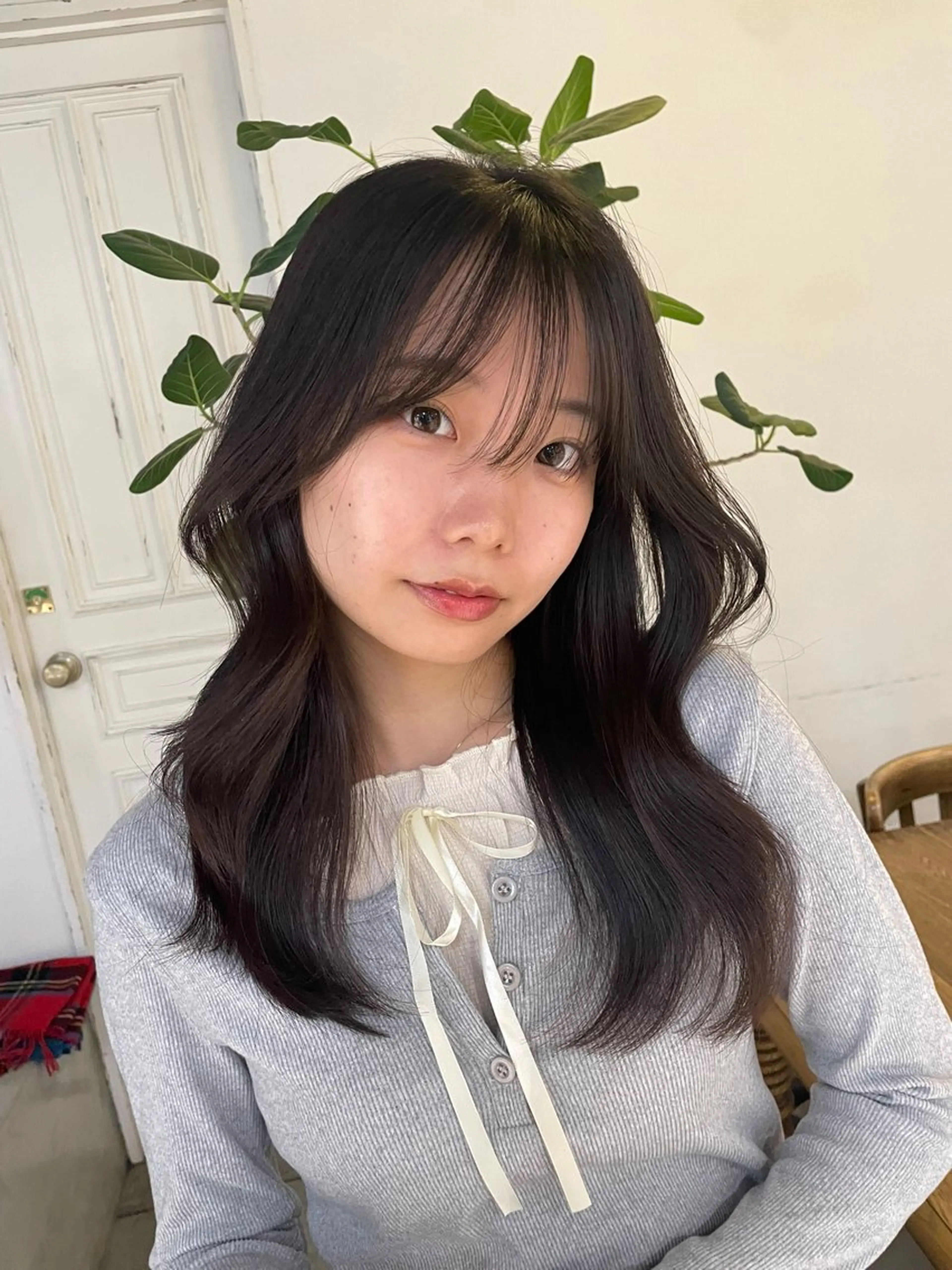 ロング カラー 黒髪 ナチュラルブラック レイヤーカット ユウナ🎀レイヤー/ 暖色カラーのヘアスタイル