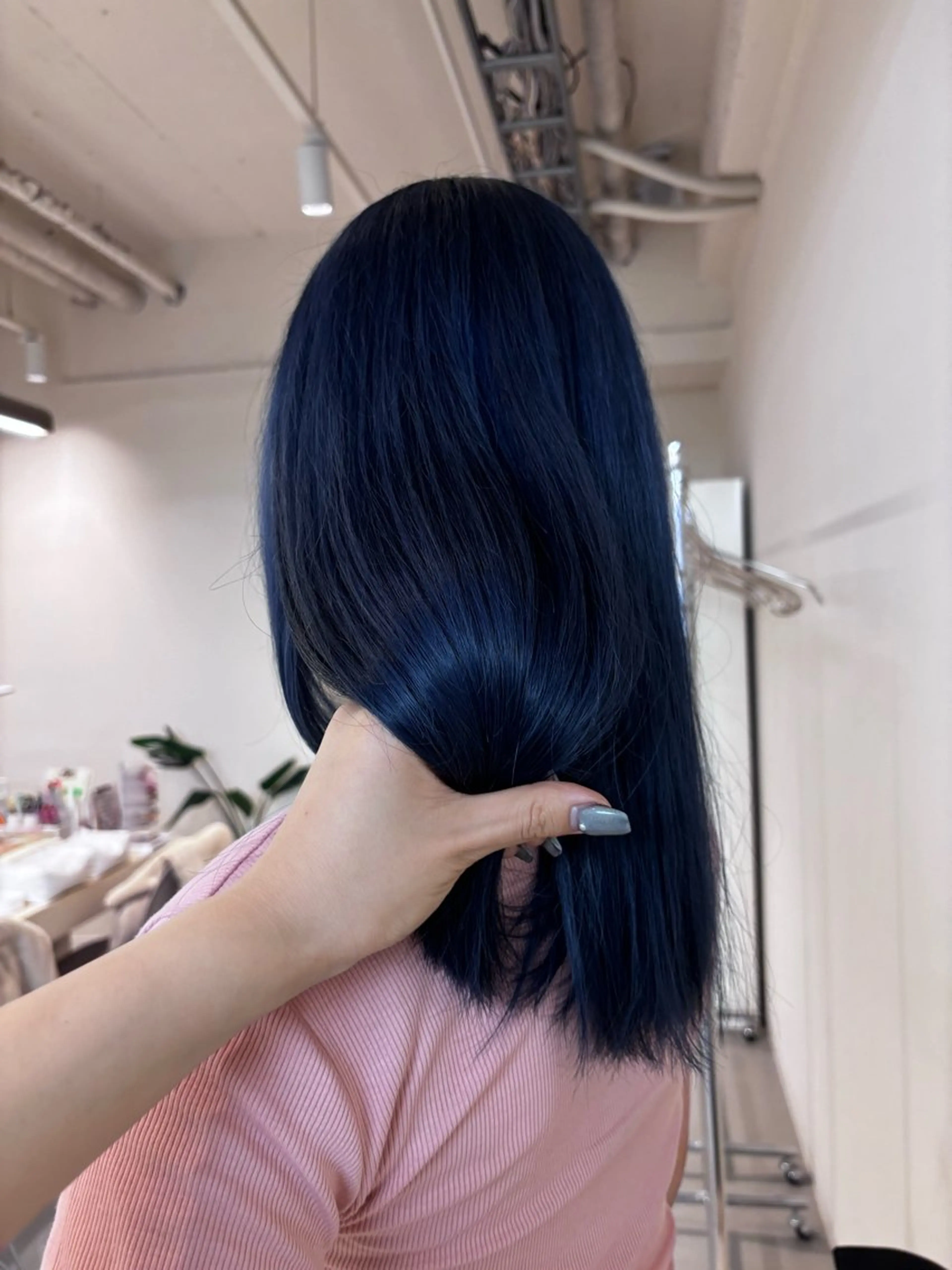 ミディアム カラー ブルーカラー 透明感カラー ' RYOKAのヘアスタイル
