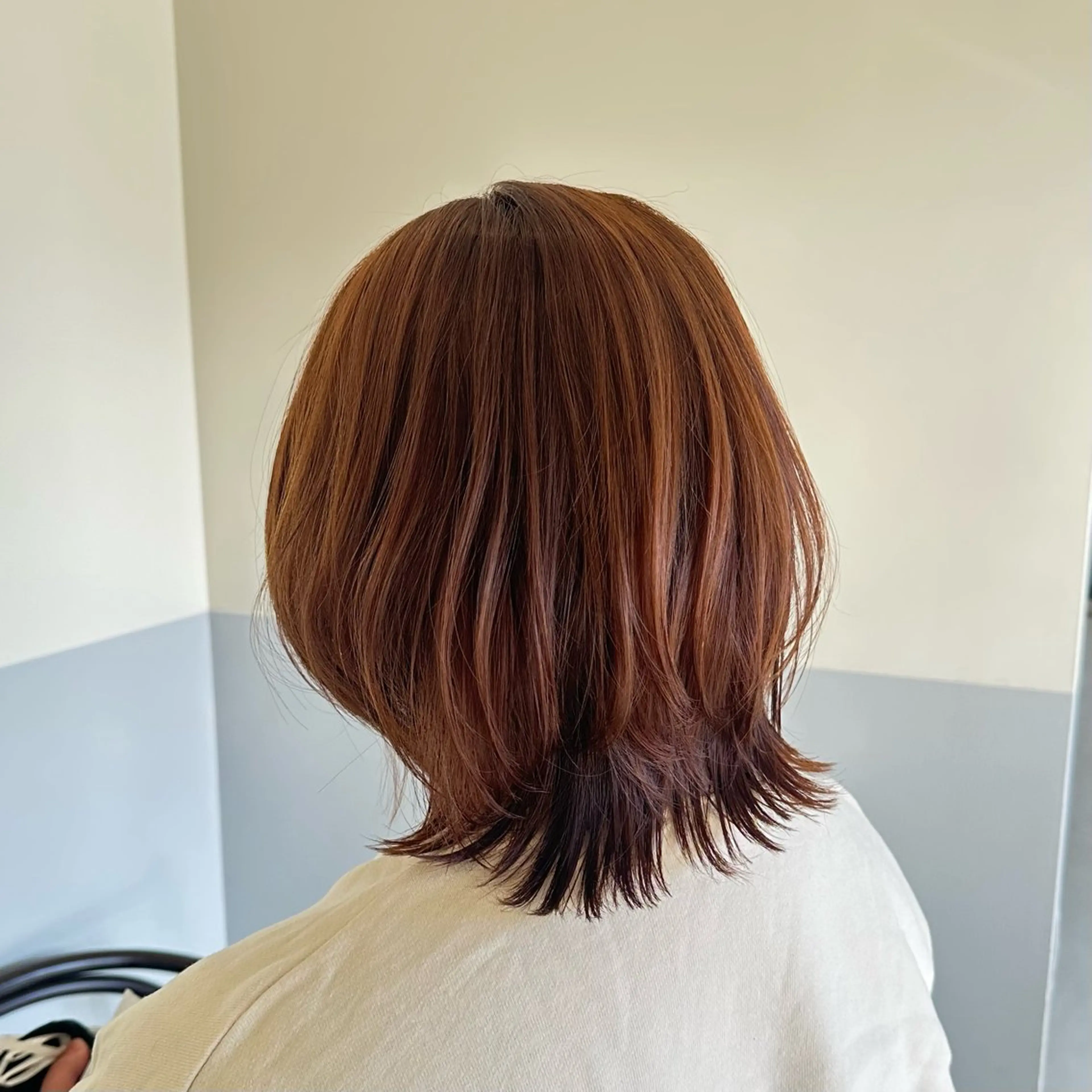 ミディアム ヘアカラー 艶カラー/岡崎 /おかもとななのヘアスタイル