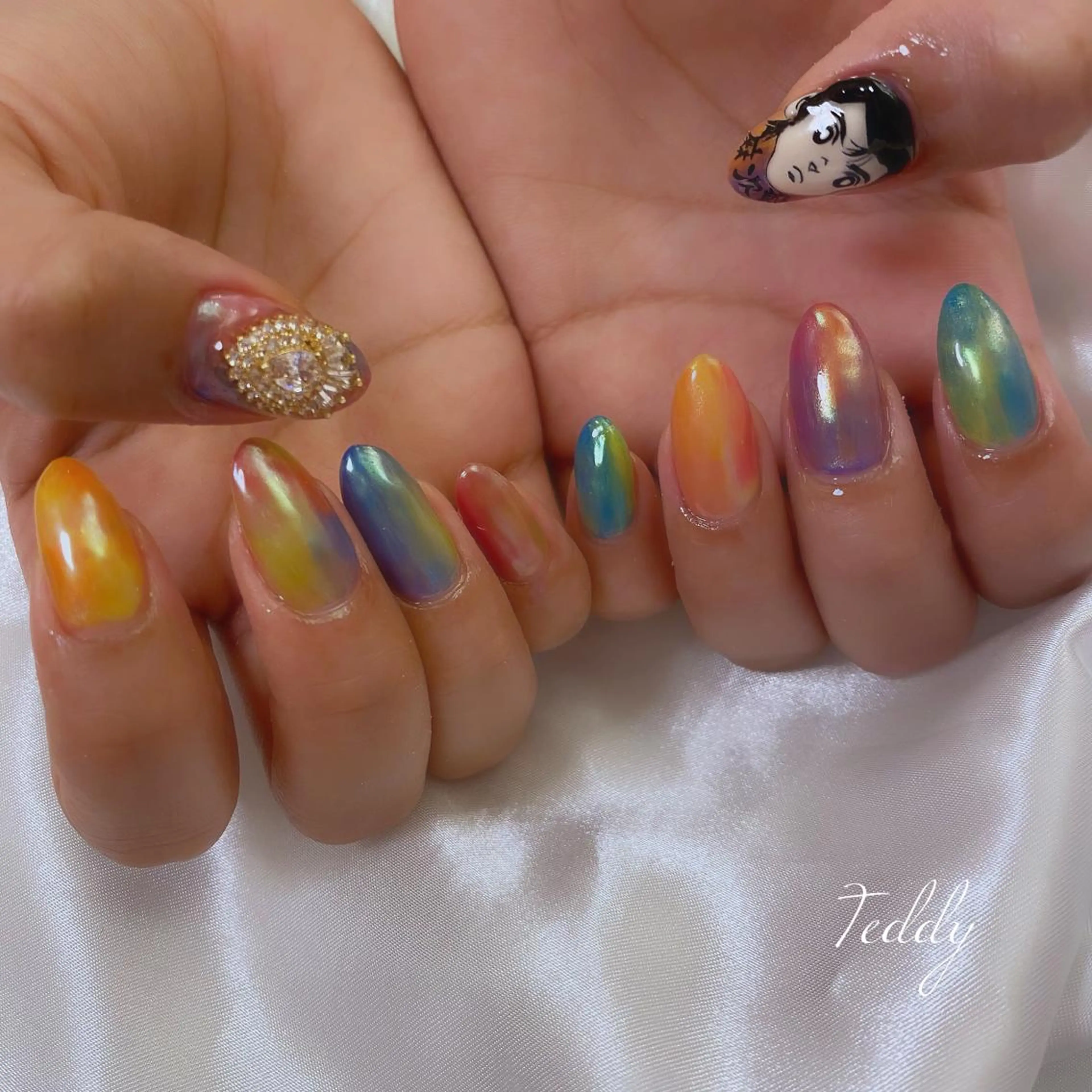 ネイル ミラーネイル ハンドネイル ERINA ♥のネイルデザイン