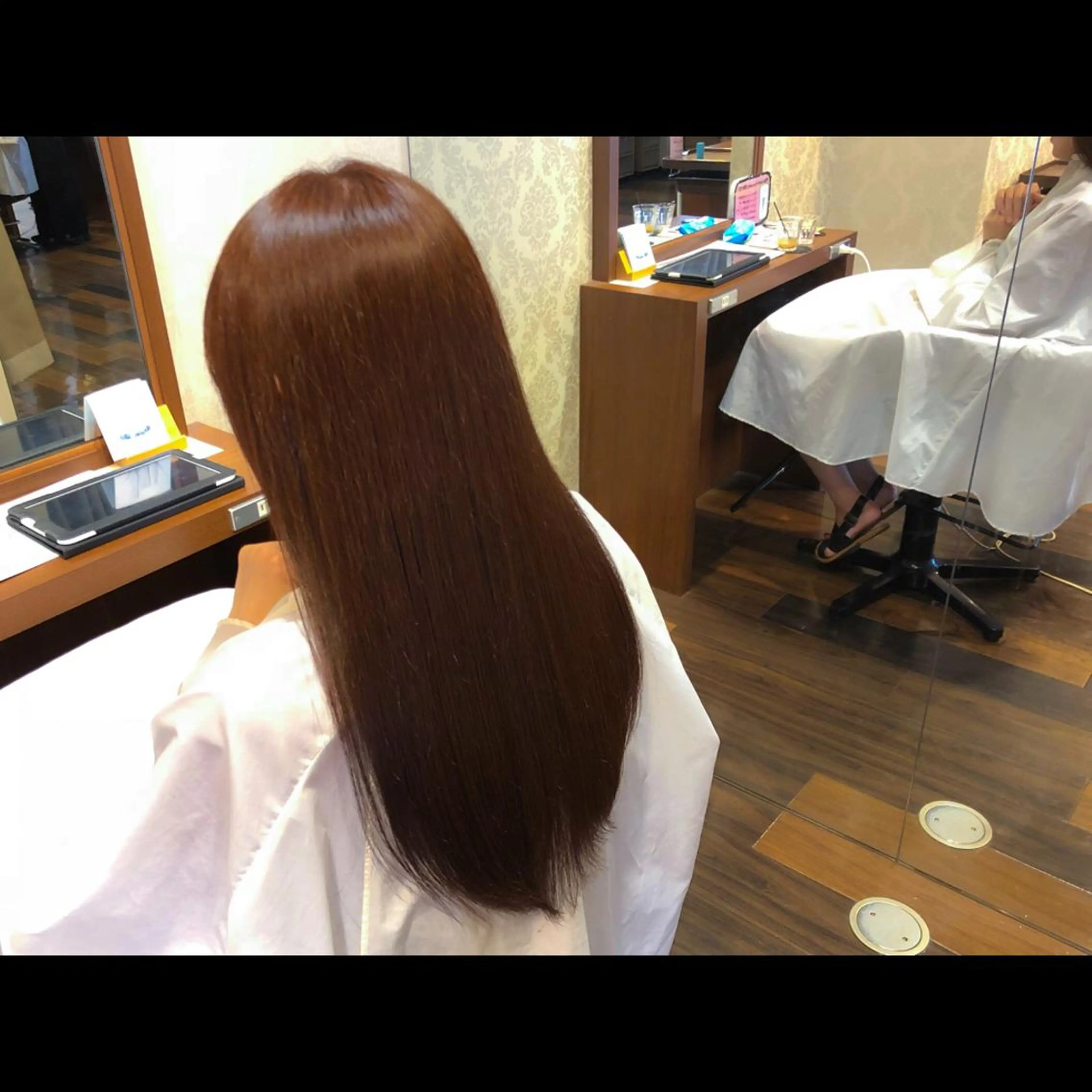 ロング カラー ベージュカラー オレンジ オレンジベージュ ヘアカラー トリートメント ヘッドスパ 小森谷 亮太のヘアスタイル