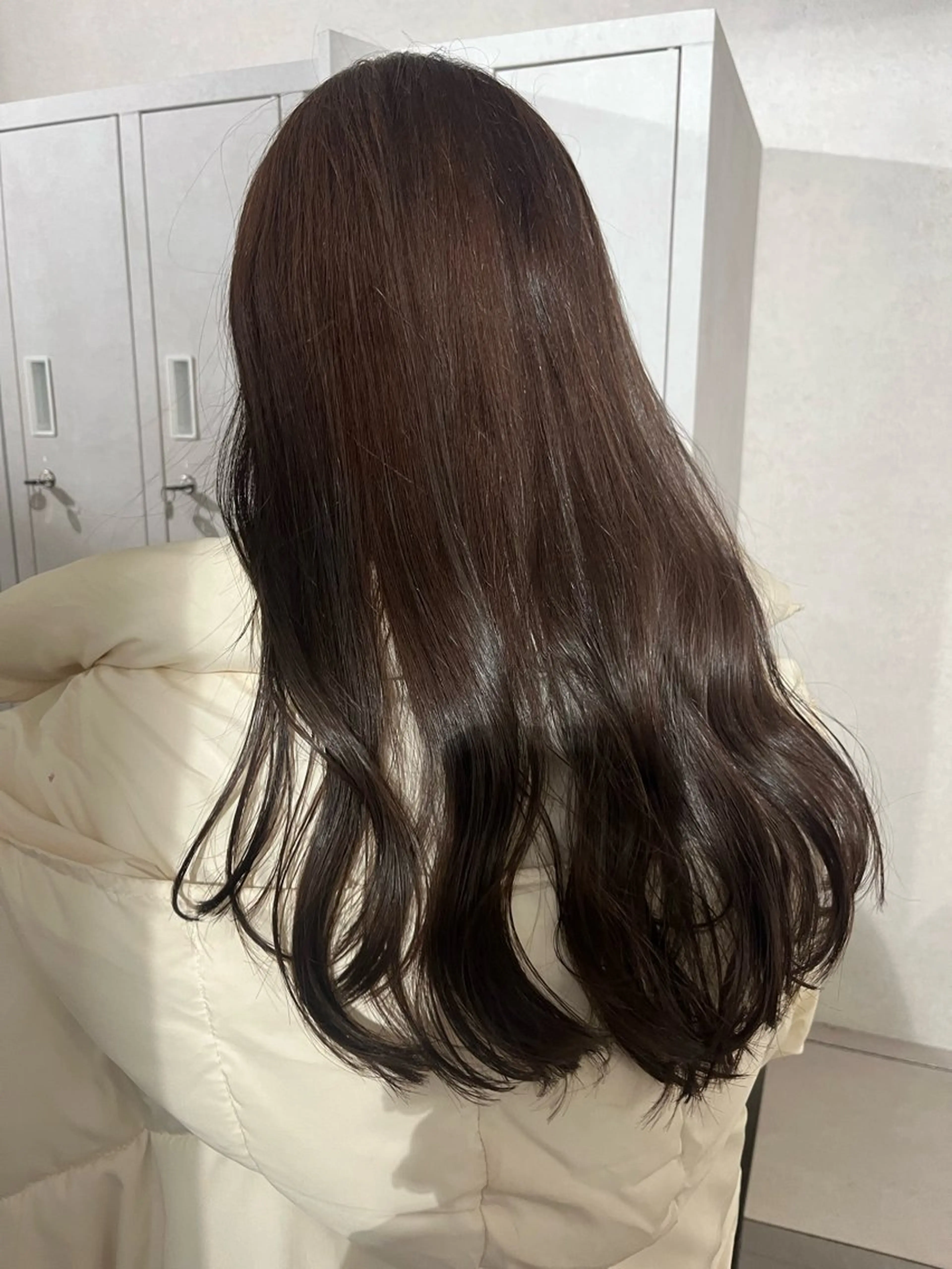 ロング カラー ブラウンカラー モカブラウン anon Loemのヘアスタイル