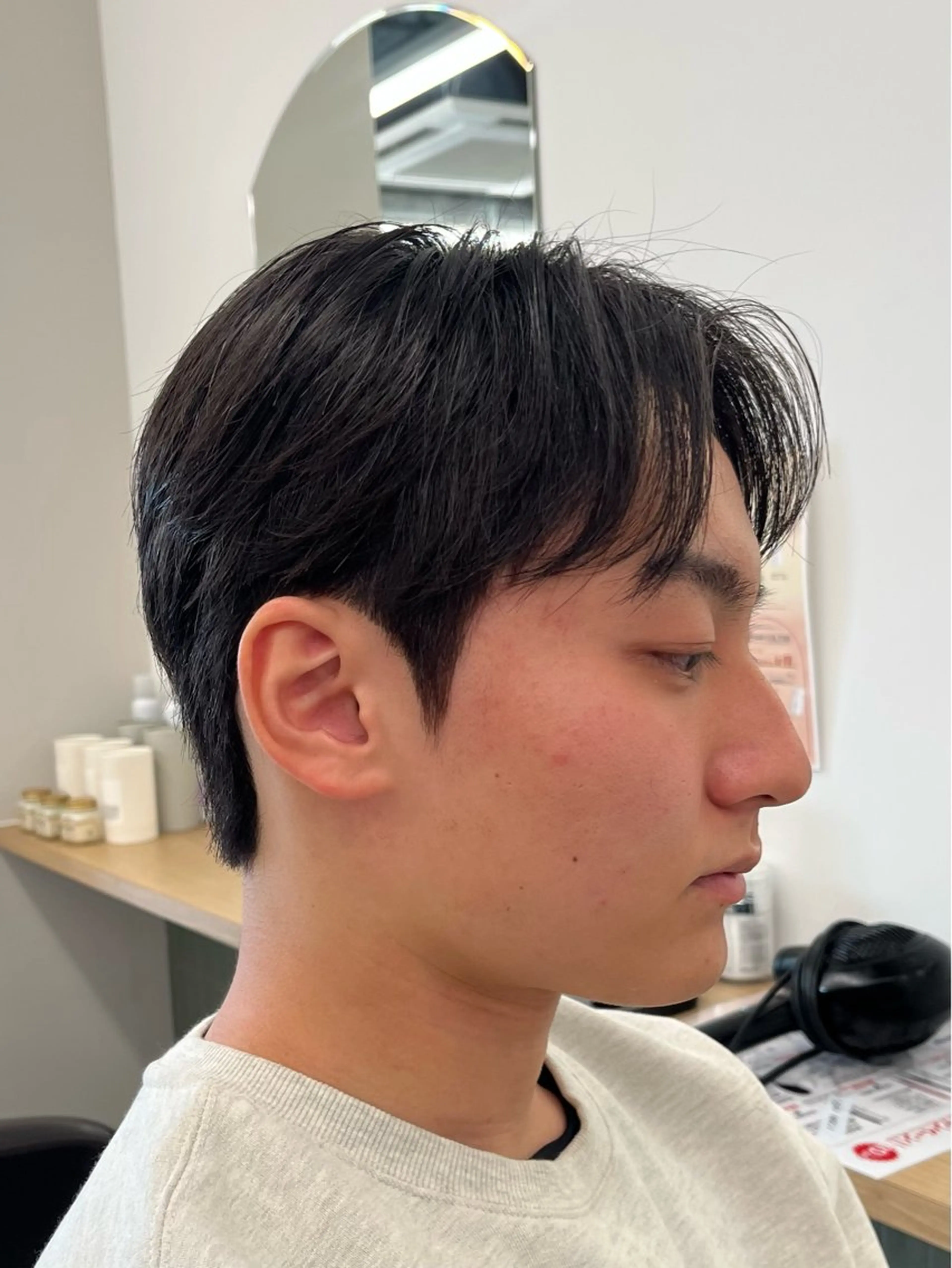 ショート パーマ メンズ カット パーマ トリートメント ヘアセット 🏆メンズヘア特化 🥇代表りんぺーのヘアスタイル