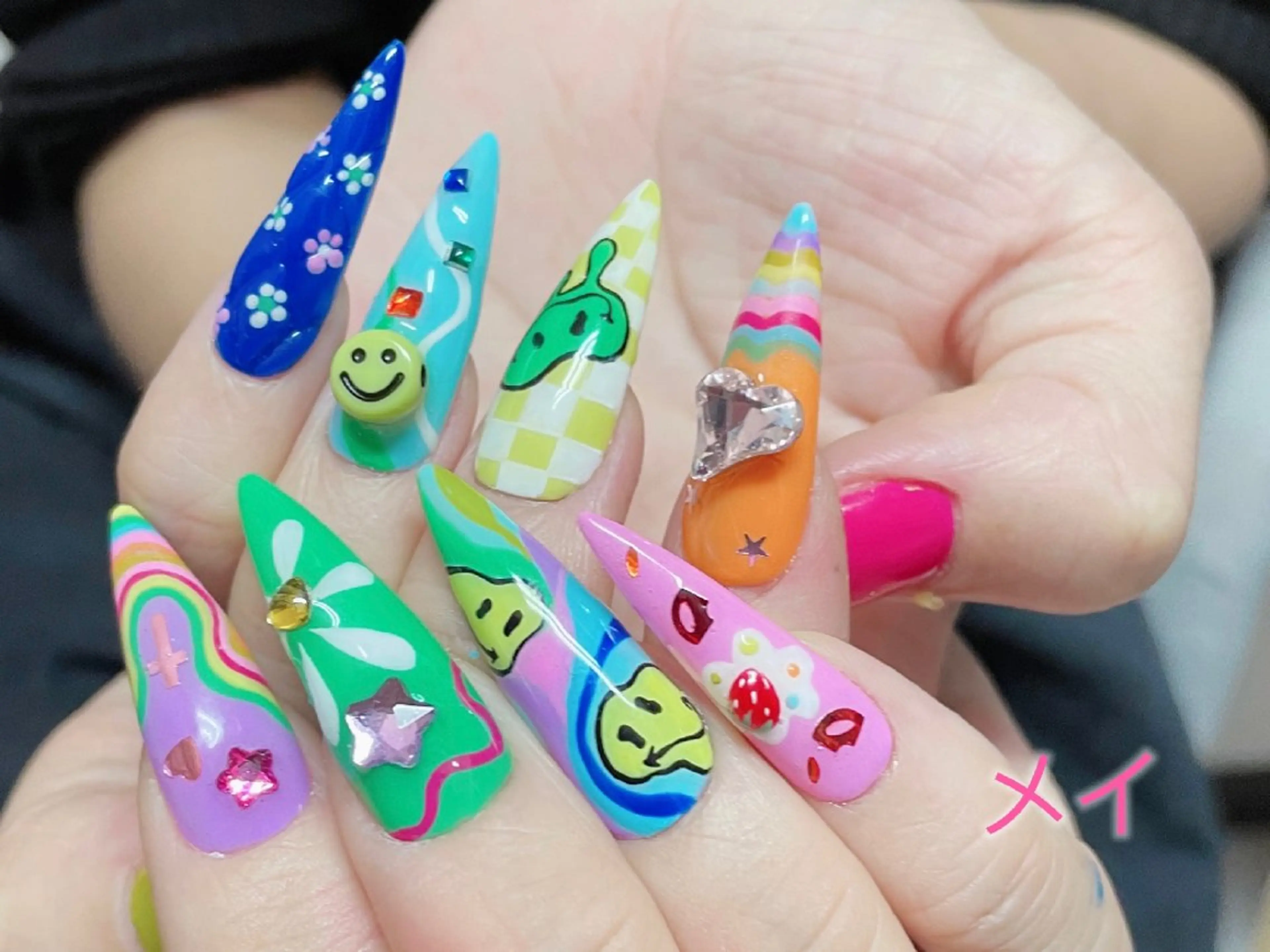 ネイル フレンチネイル ガーリー 韓国ネイル ワンホンネイル Melody Nail所属・Melody 3D/スカルプ専門店のネイルデザイン