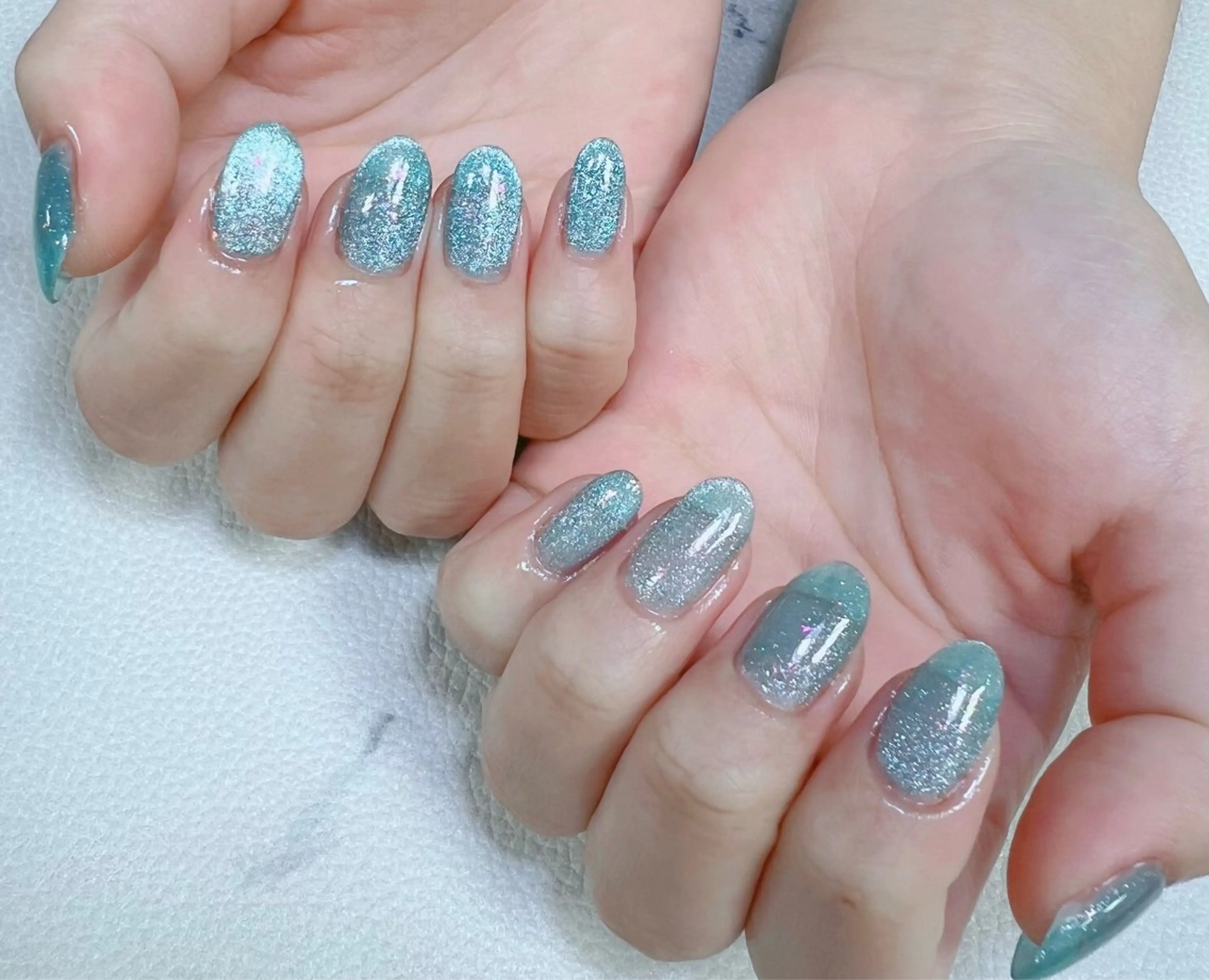 ☘️マグネットネイル(オフなし)、ケア込みの写真