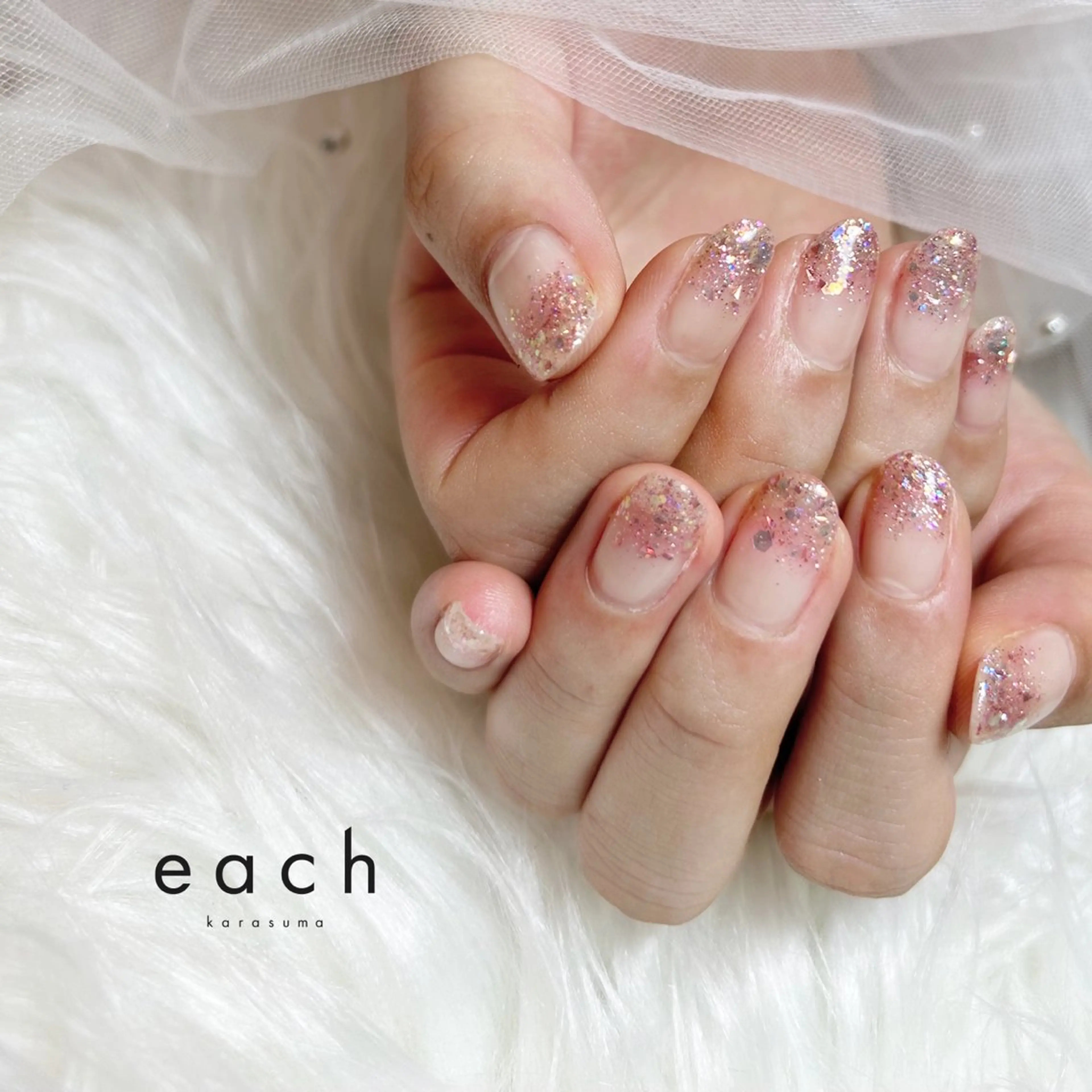 ネイル ラメ(グリッター) ラメグラデーション Lueà Nail Salon所属・𝐋𝐮𝐞𝐚 kanako🕊のネイルデザイン