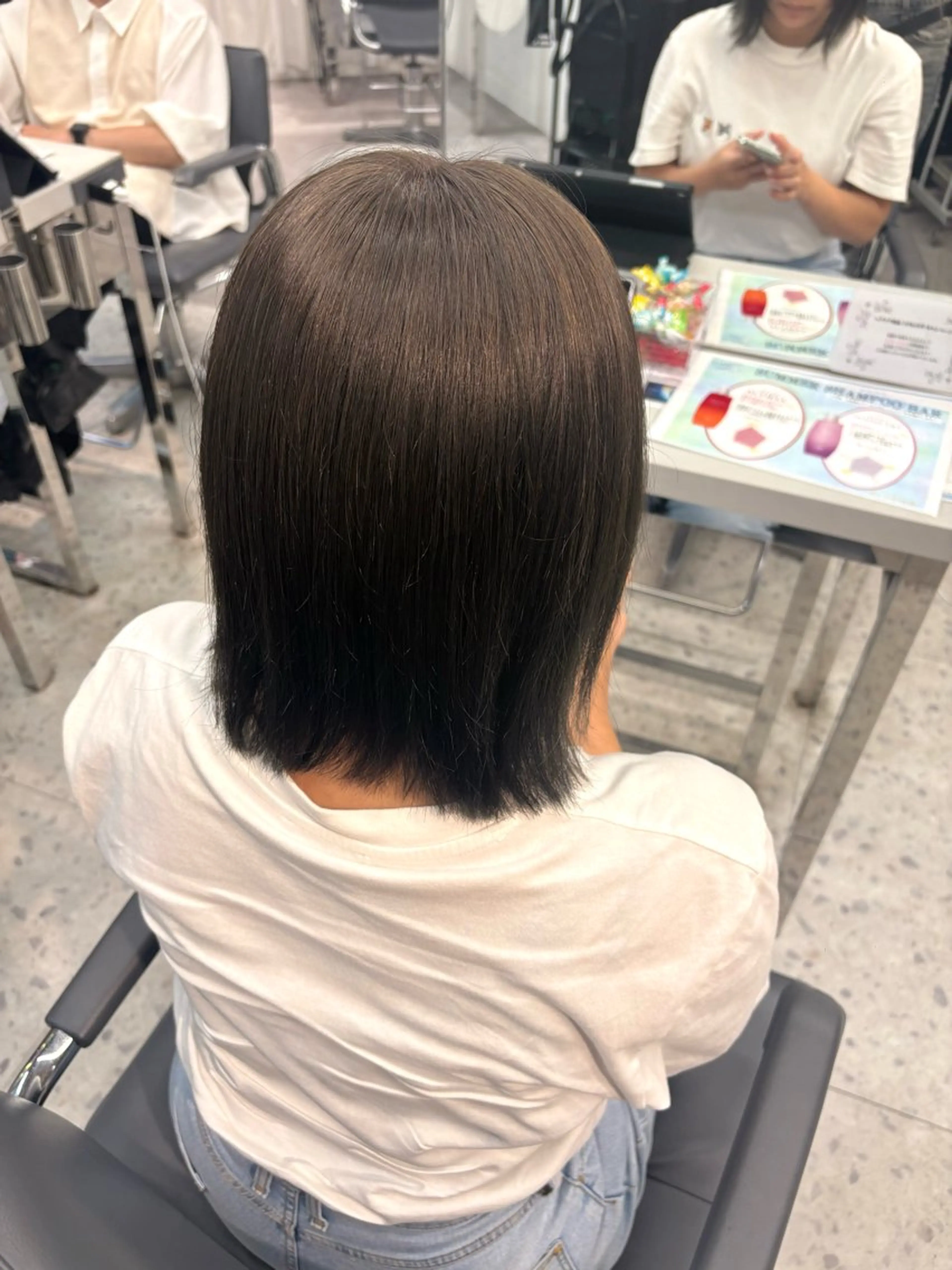 ミディアム カラー ベージュカラー ヘアカラー Euphoria  SHIBUYAGRANDE所属・モデル募集in渋谷 ソナのヘアスタイル