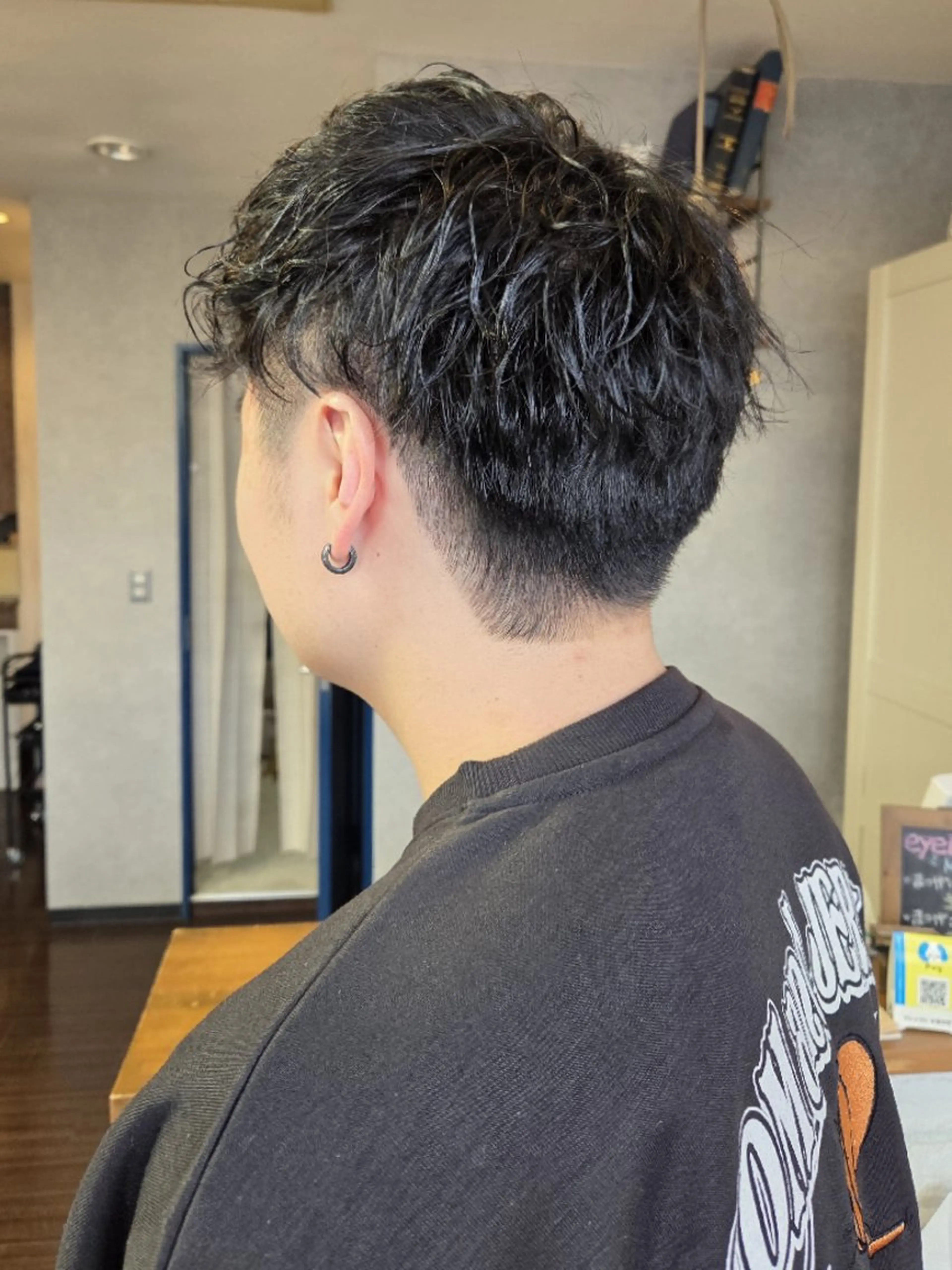 【🔥メンズ限定・練習モデル🔥】カット＋ツイストスパイラルパーマ　¥4500の写真