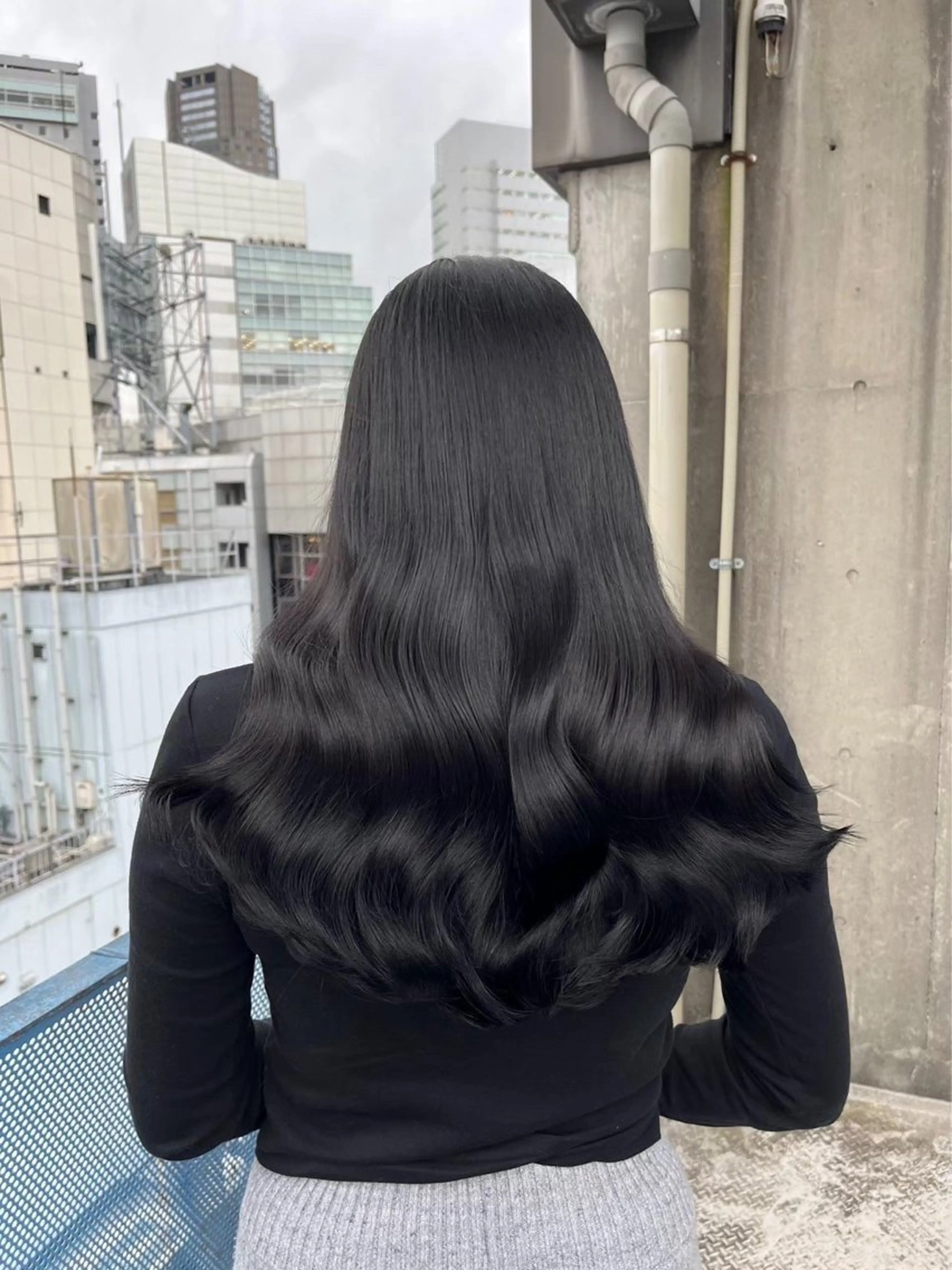 ロング カラー 表参道/透明感カラー /暗髪/ジュキヤのヘアスタイル