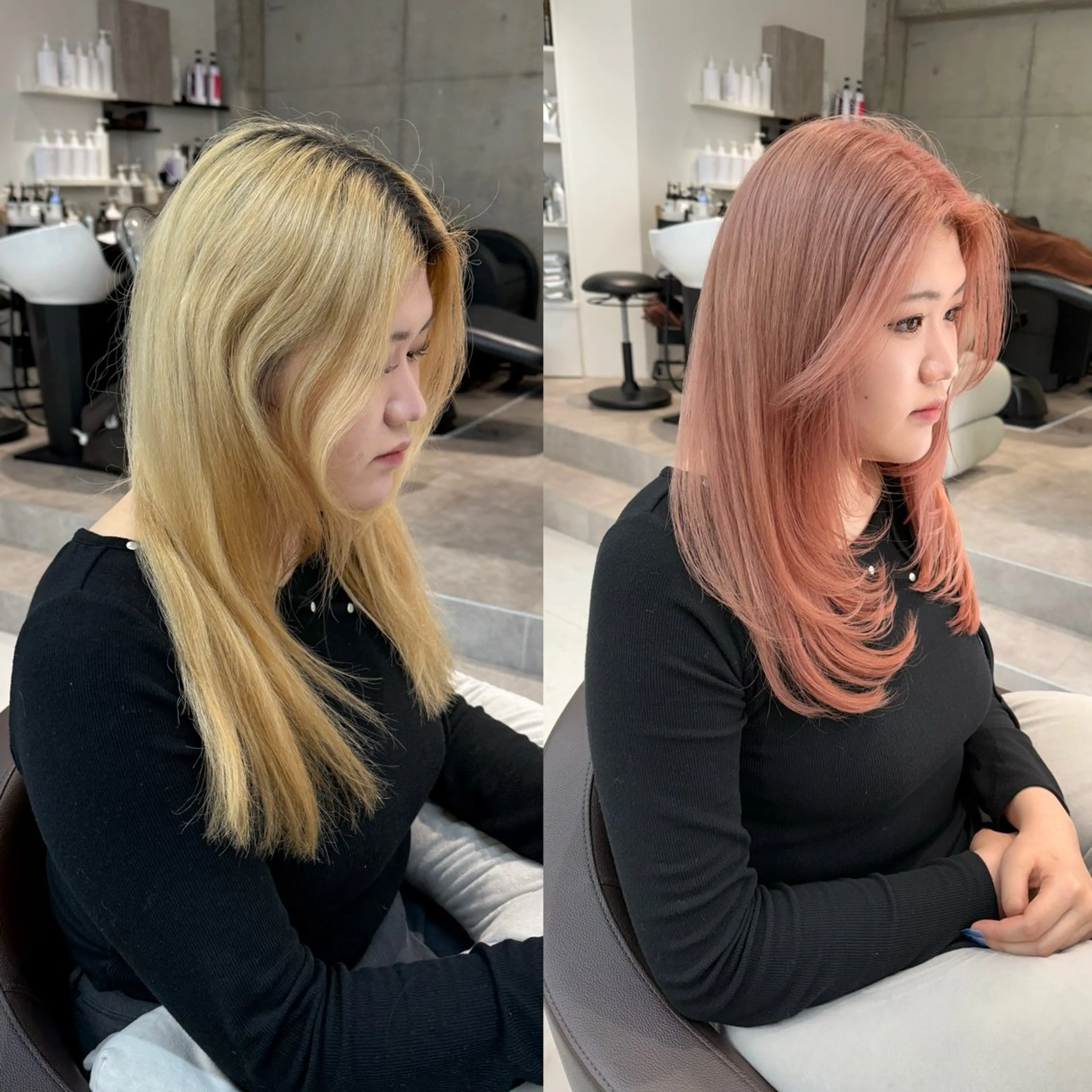 ロング 山崎結菜 🫧透明感カラーのヘアスタイル