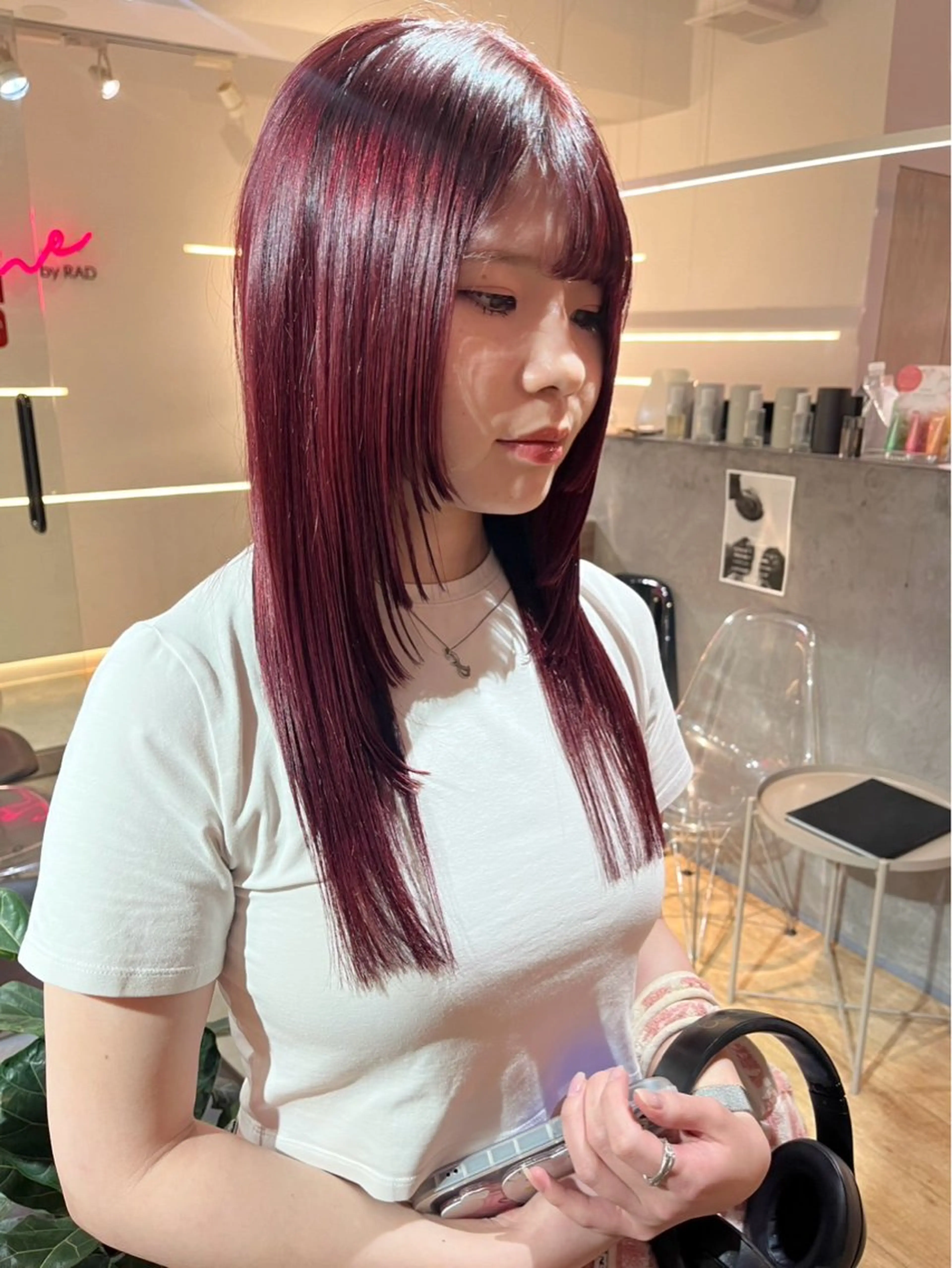 💜血色感upラベンダーカラー🩷の写真