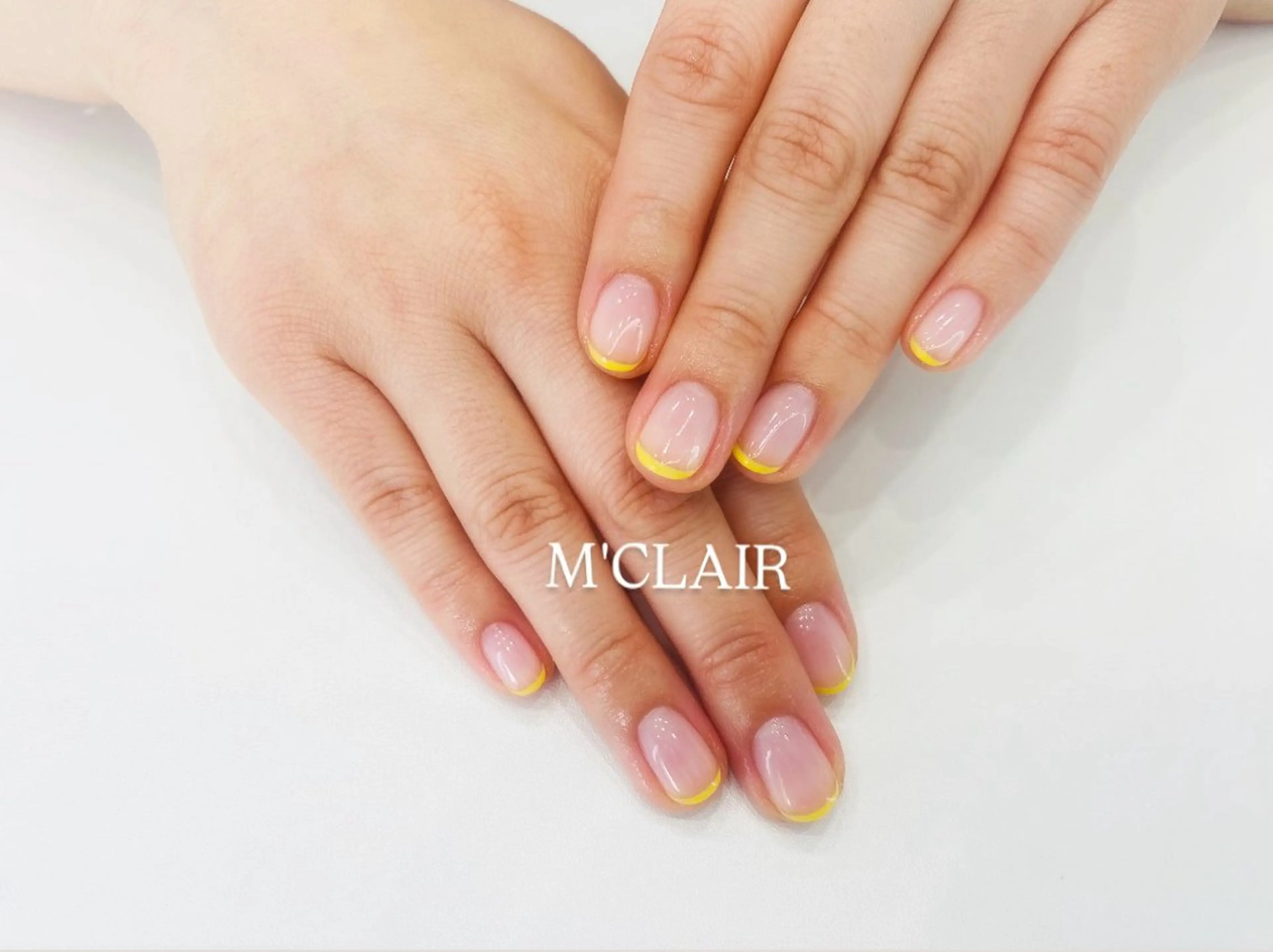 ネイル クリアネイル フレンチネイル M'CLAIR所属・M'CLAIR makikoのネイルデザイン