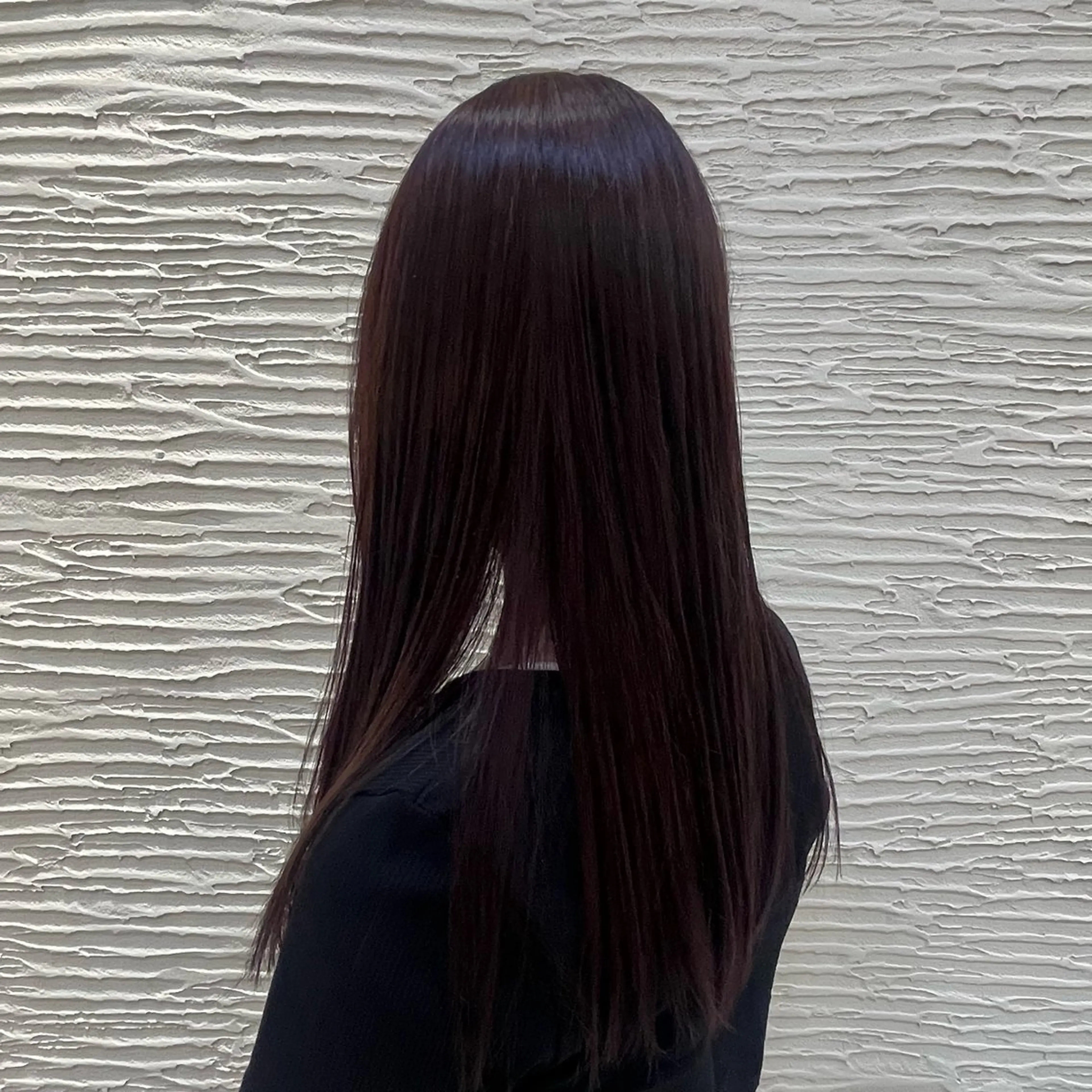 ロング カラー ブリーチ ラベンダーカラー ラベンダーピンク ブリーチなしカラー ピンクカラー 鎌田 流沙奈のヘアスタイル