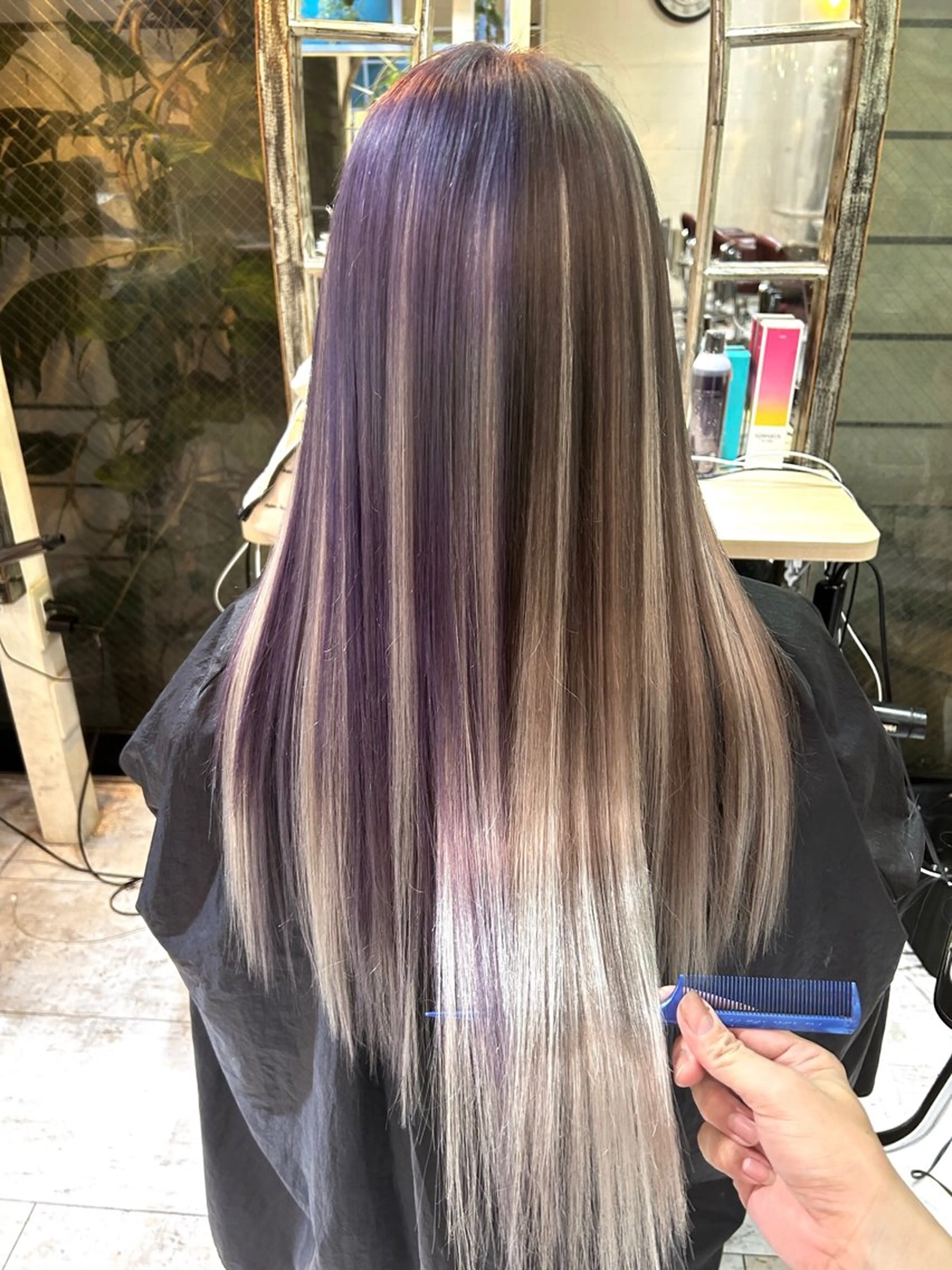 ロング カラー ‼️最新ハネエクステ 原宿のヘアスタイル