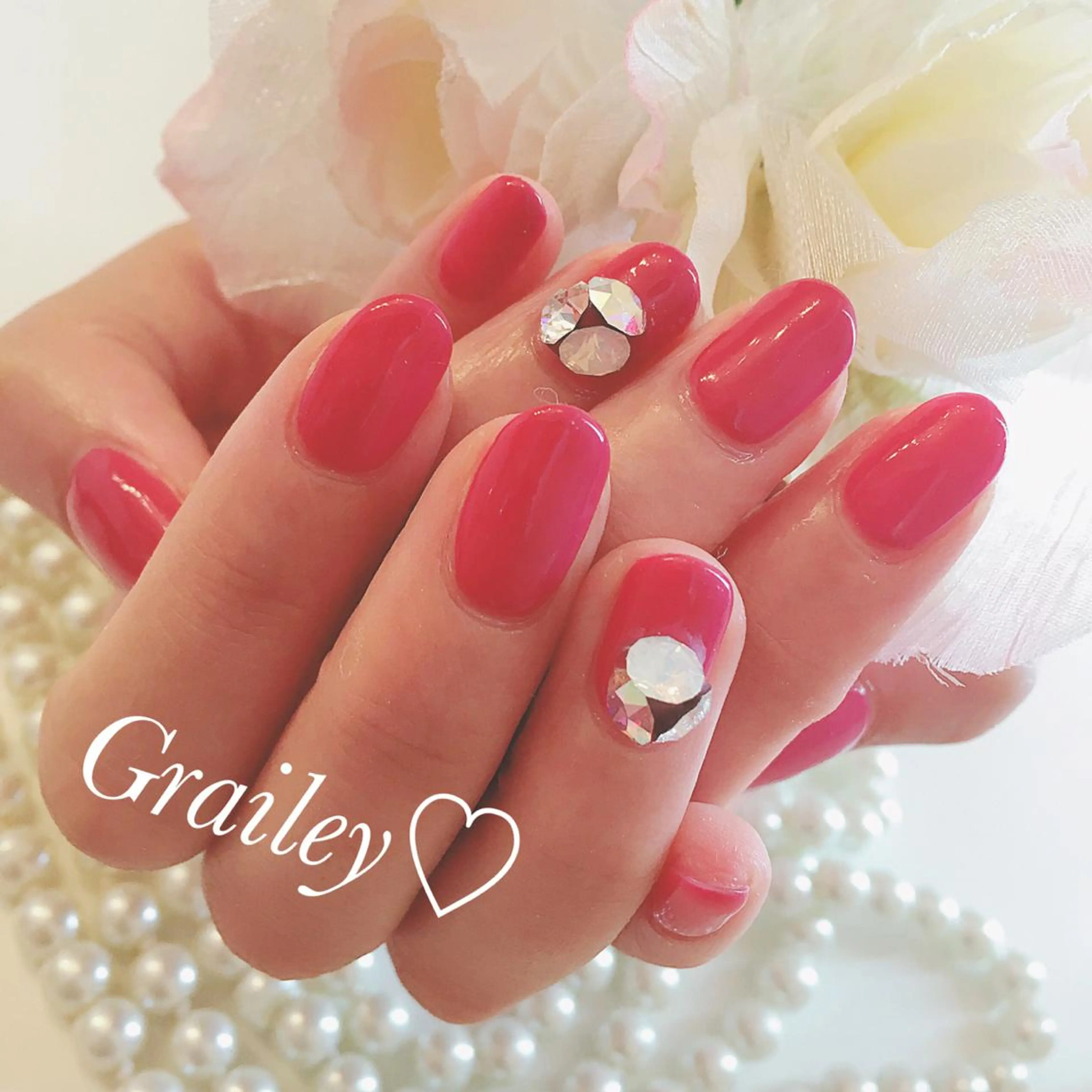 ネイル ストーンネイル nail makoのネイルデザイン