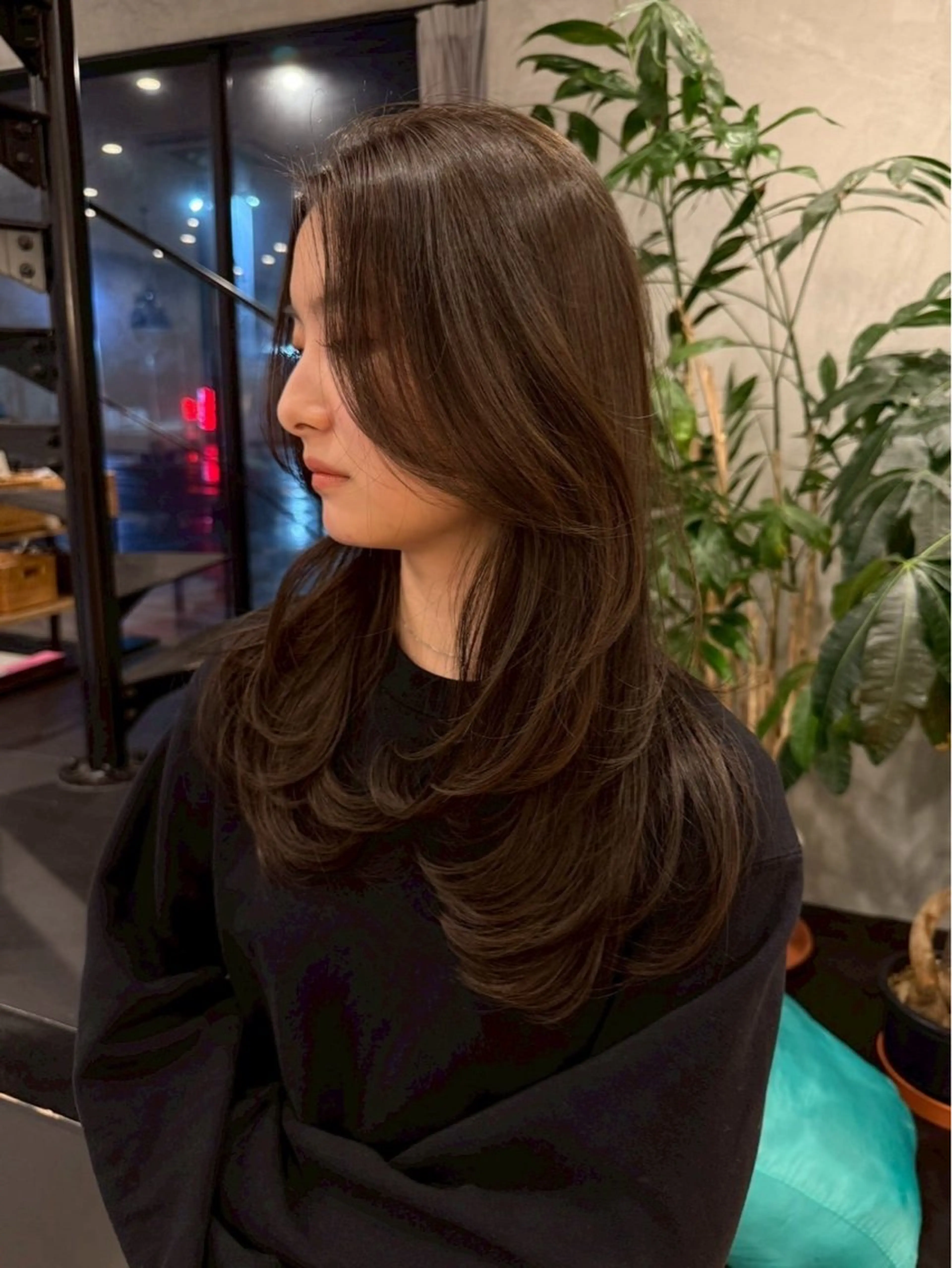 【💡2回目以降の方はこちら💡】前髪/顔周りカット+艶カラー+オージュアクイックトリートメント🎀の写真